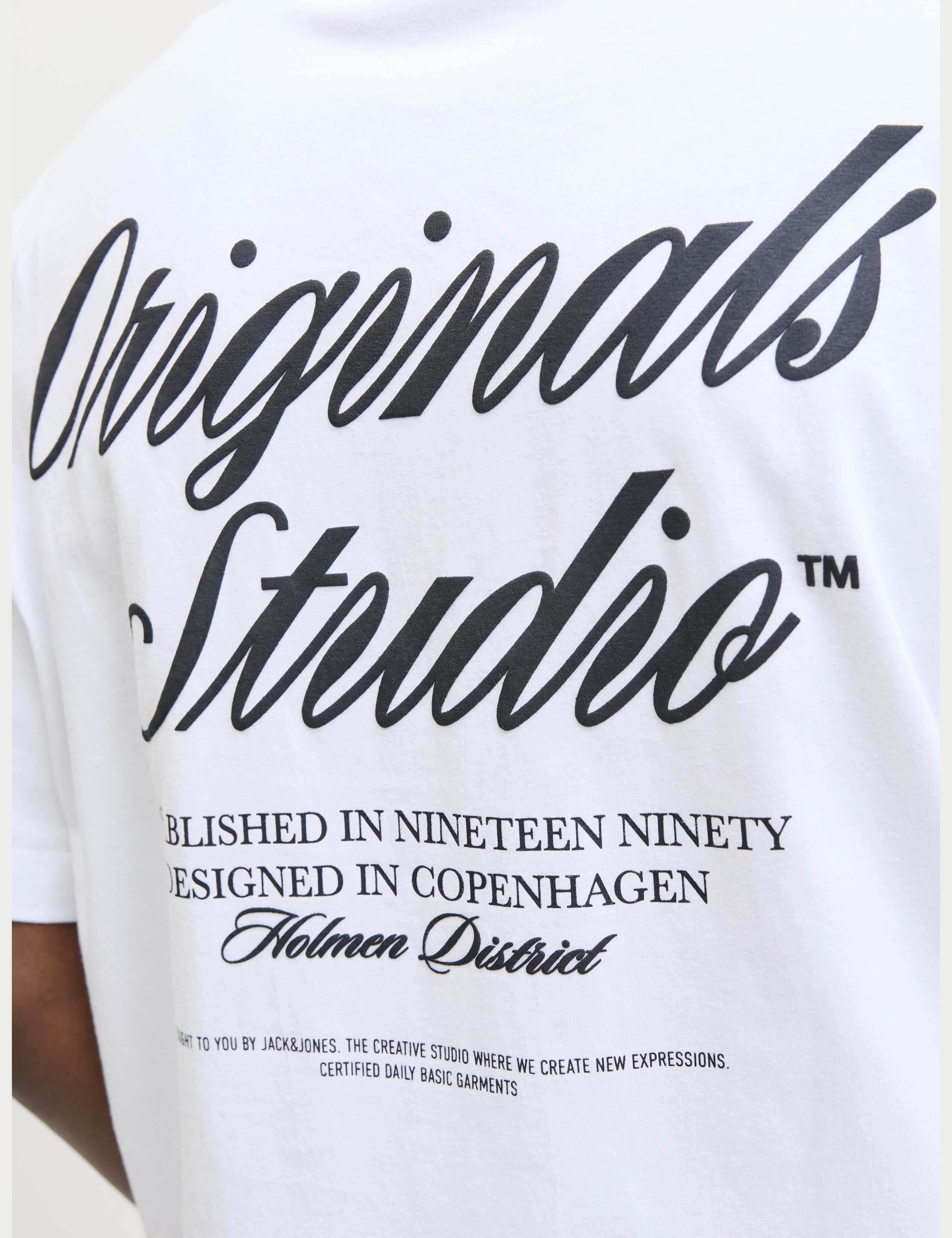 Pure Cotton Back Graphic T-Shirt | JACK & JONES | M&S