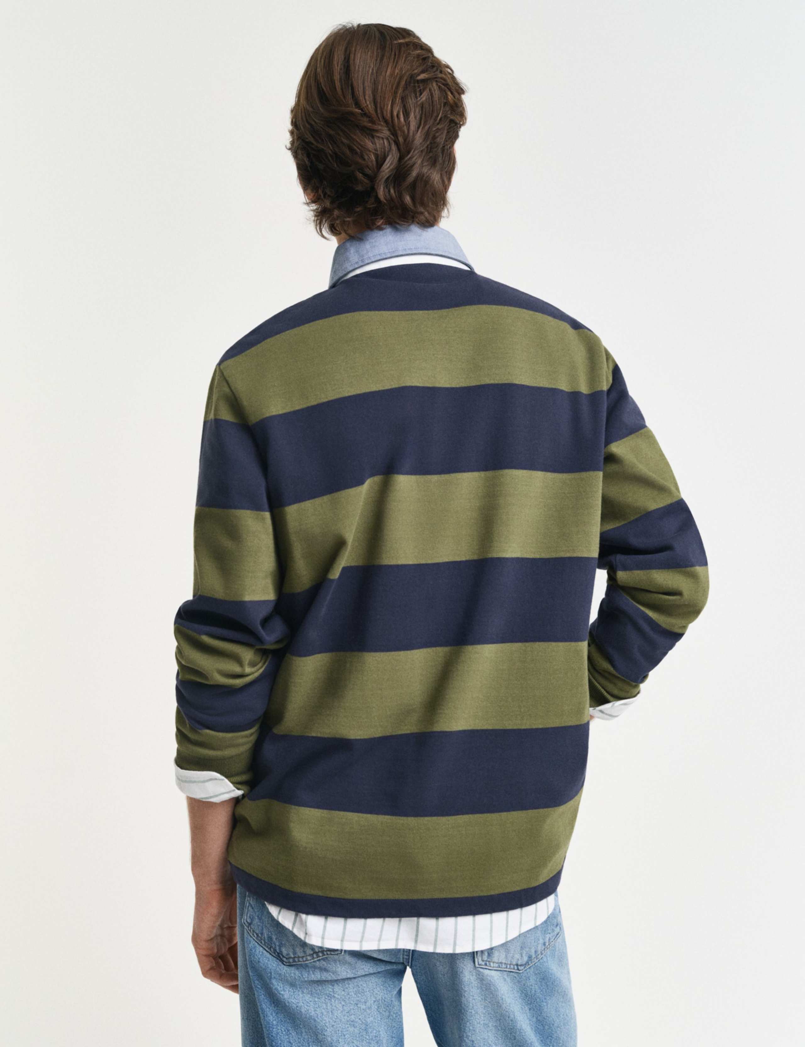 Pure Cotton Striped Rugby Shirt 3 of 4