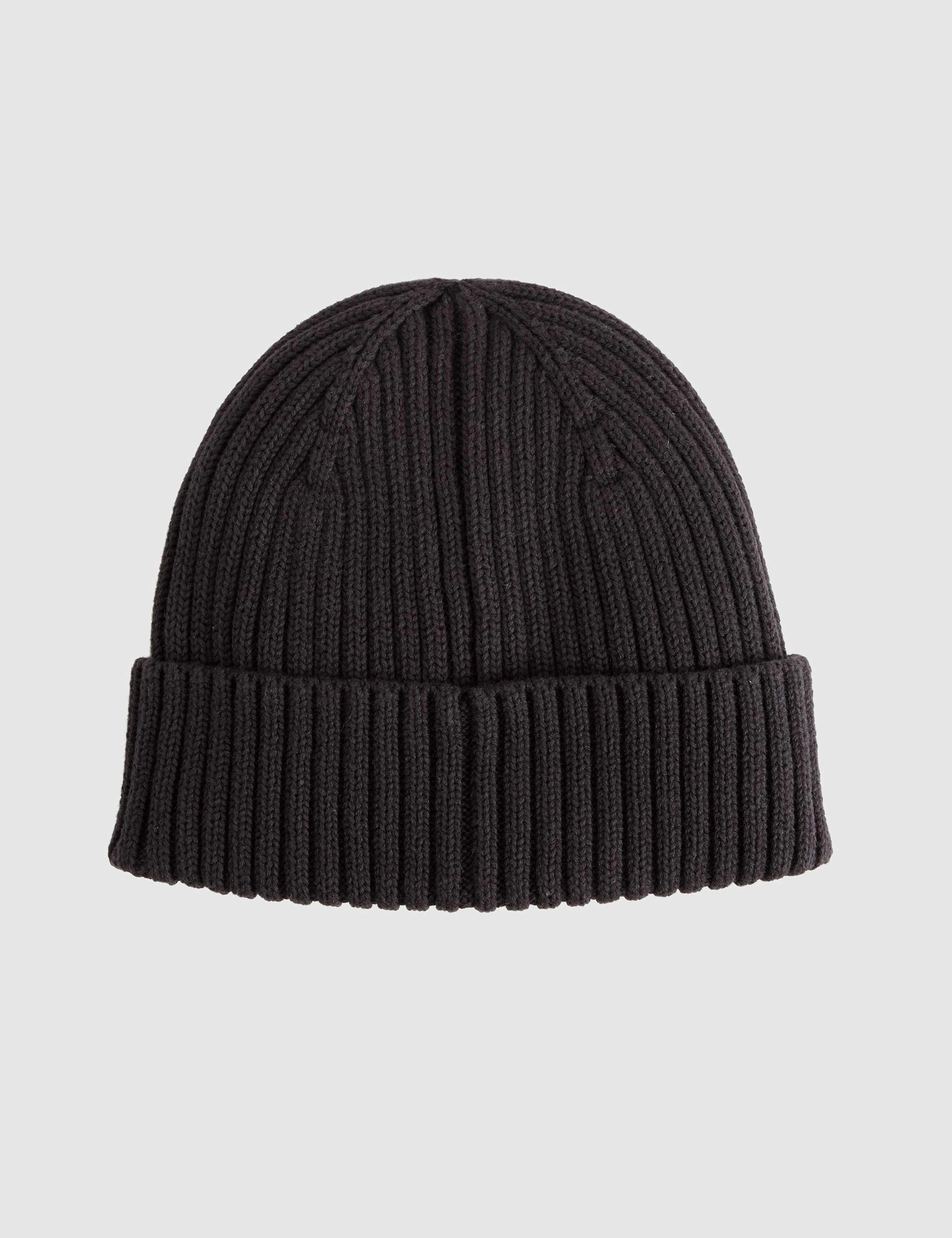 Pure Cotton Knitted Ribbed Beanie Hat 4 of 5