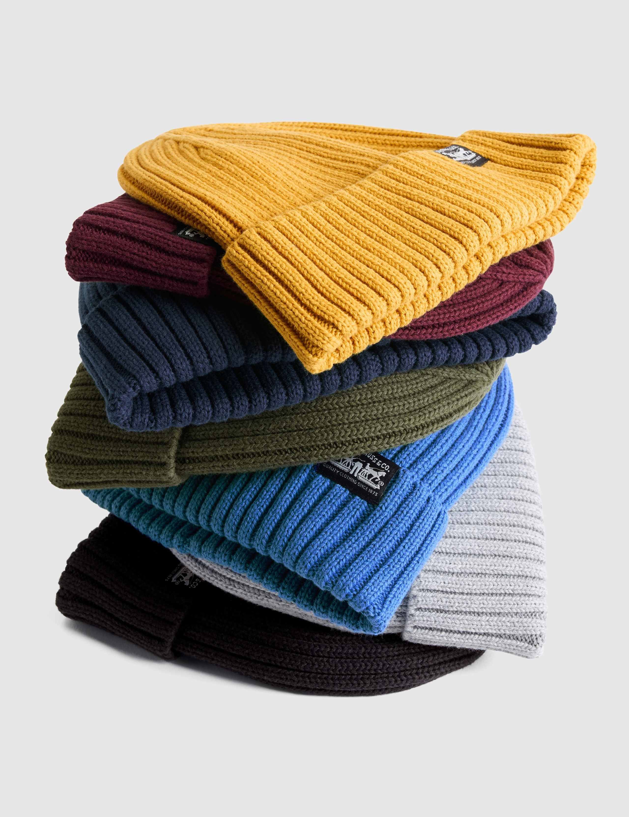 Pure Cotton Knitted Ribbed Beanie Hat 5 of 5