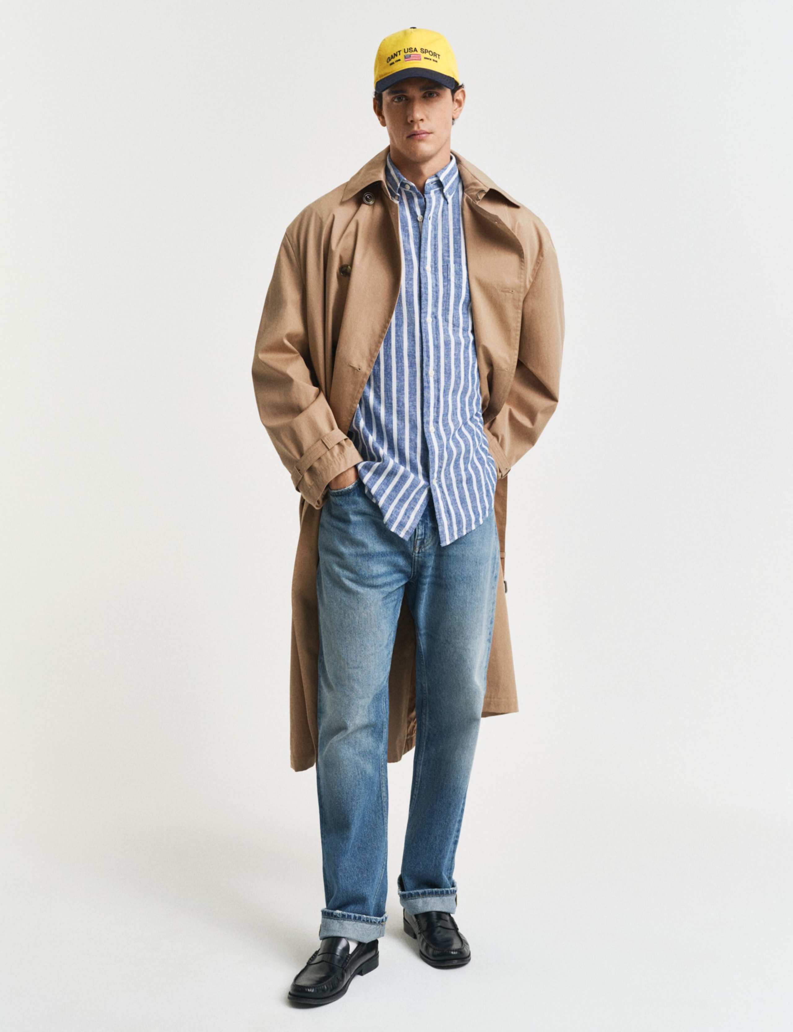 Regular Fit Linen Rich Striped Shirt 2 of 5