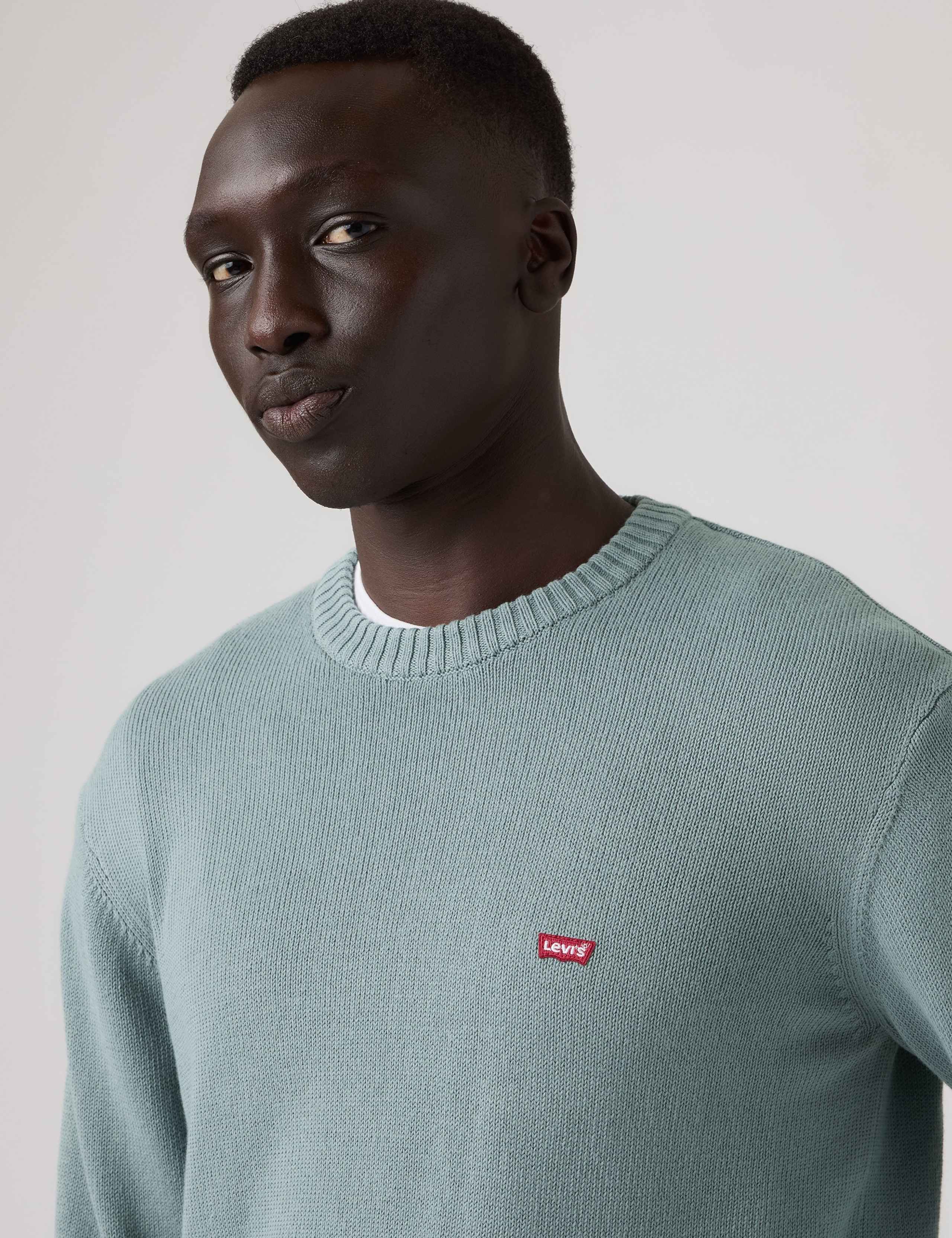 Pure Cotton Crew Neck Jumper 4 of 5