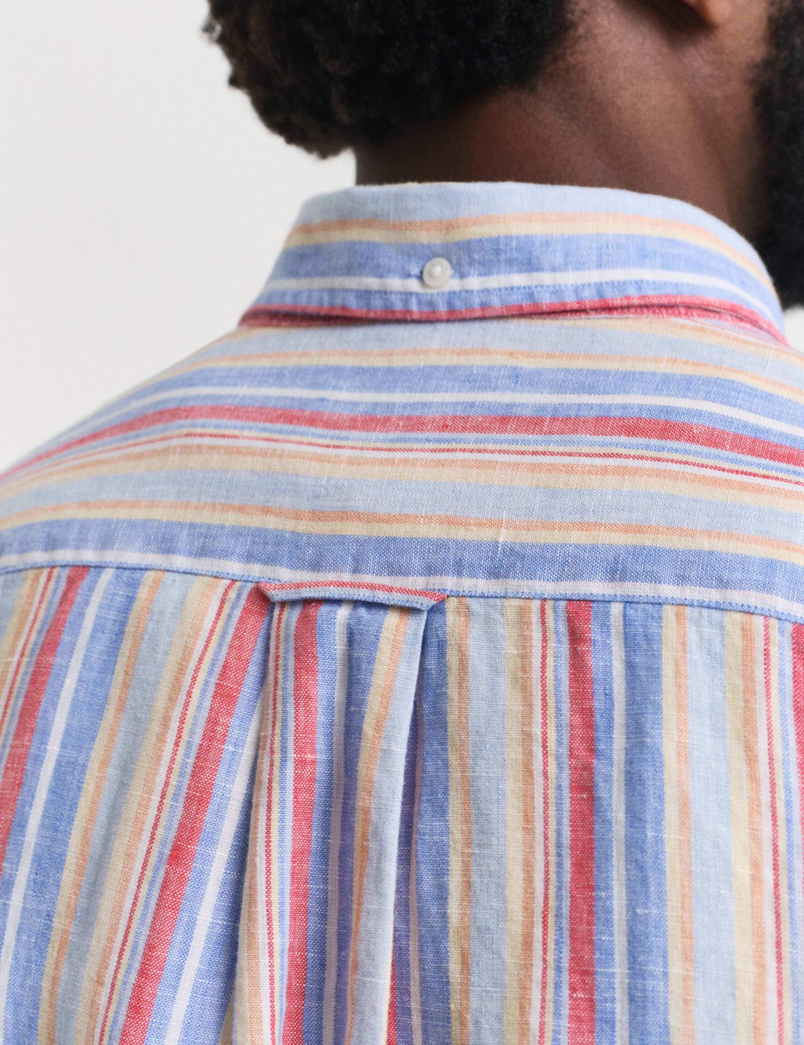 Regular Fit Pure Linen Striped Shirt 4 of 5
