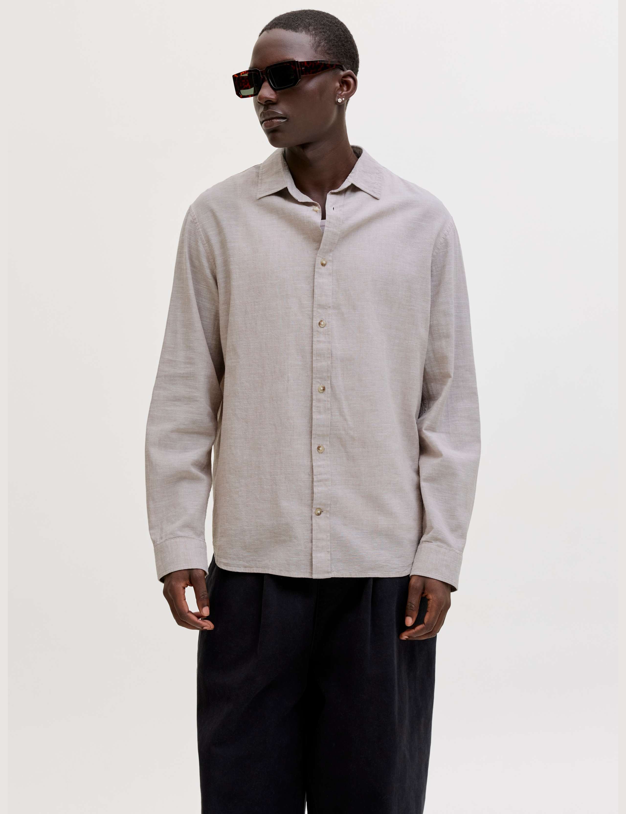 Regular Fit Linen Blend Shirt 2 of 7