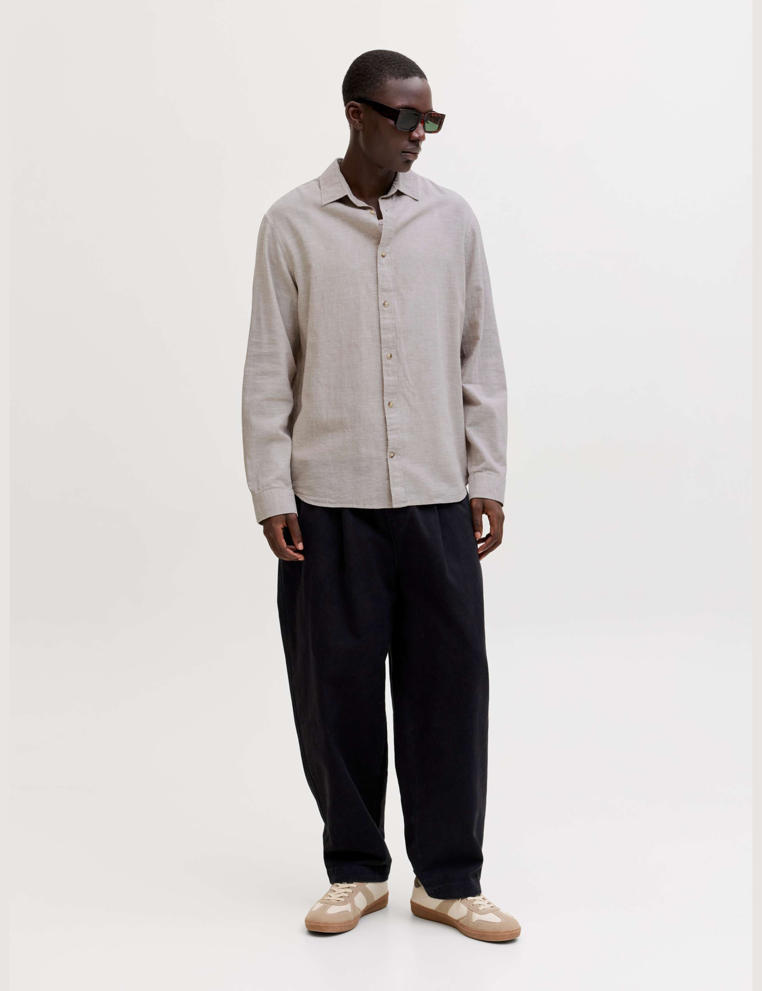 Regular Fit Linen Blend Shirt 3 of 7