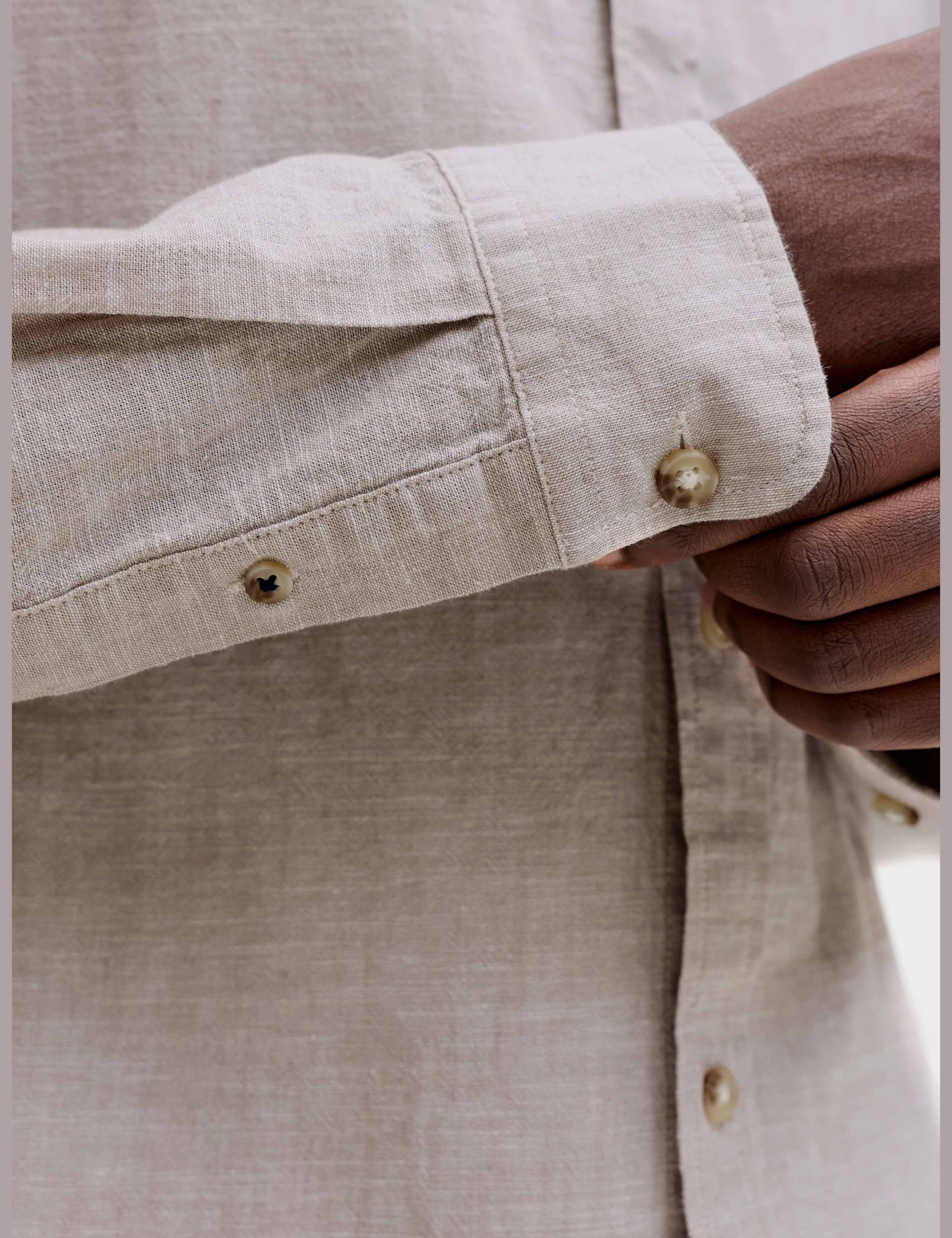 Regular Fit Linen Blend Shirt 5 of 7