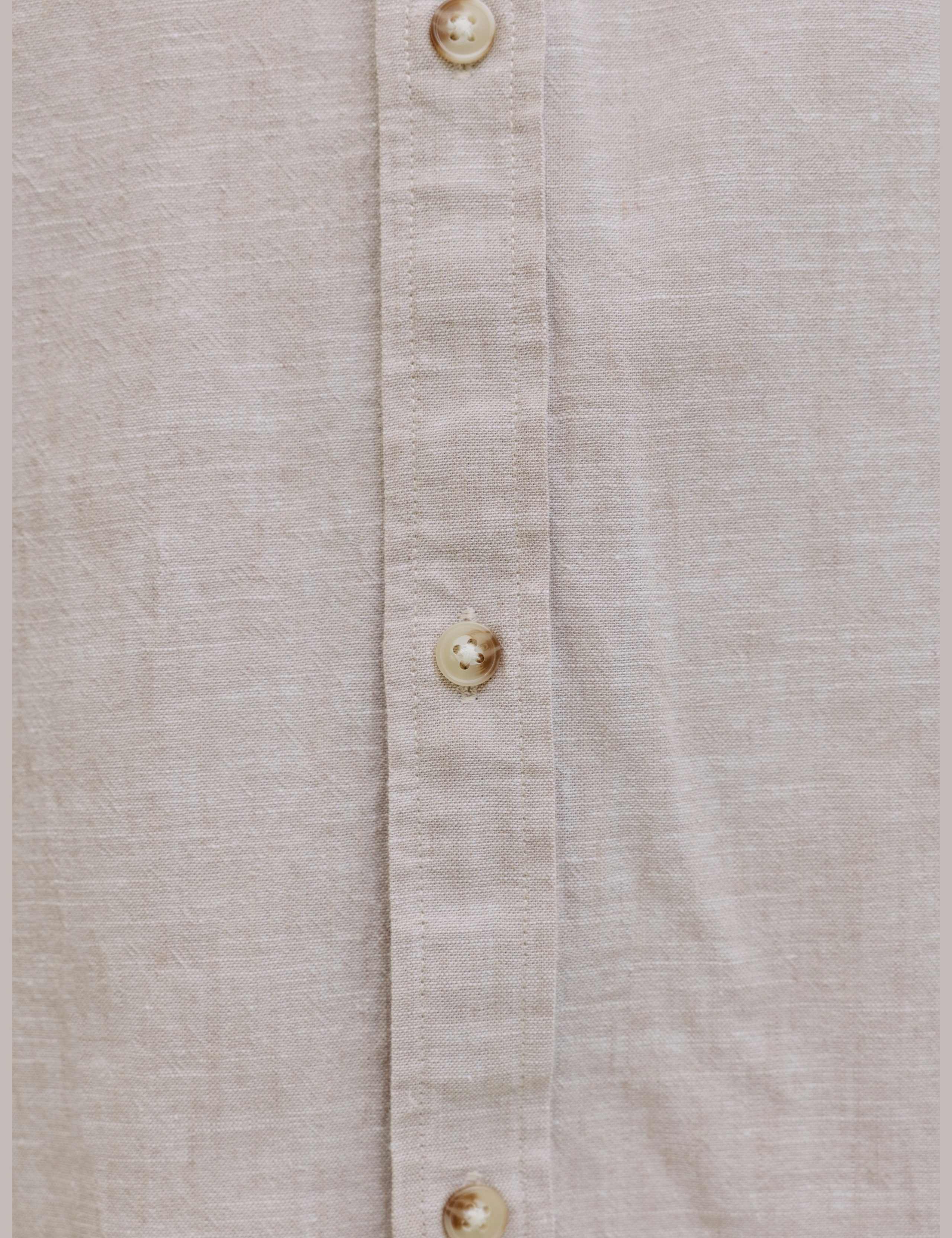 Regular Fit Linen Blend Shirt 6 of 7