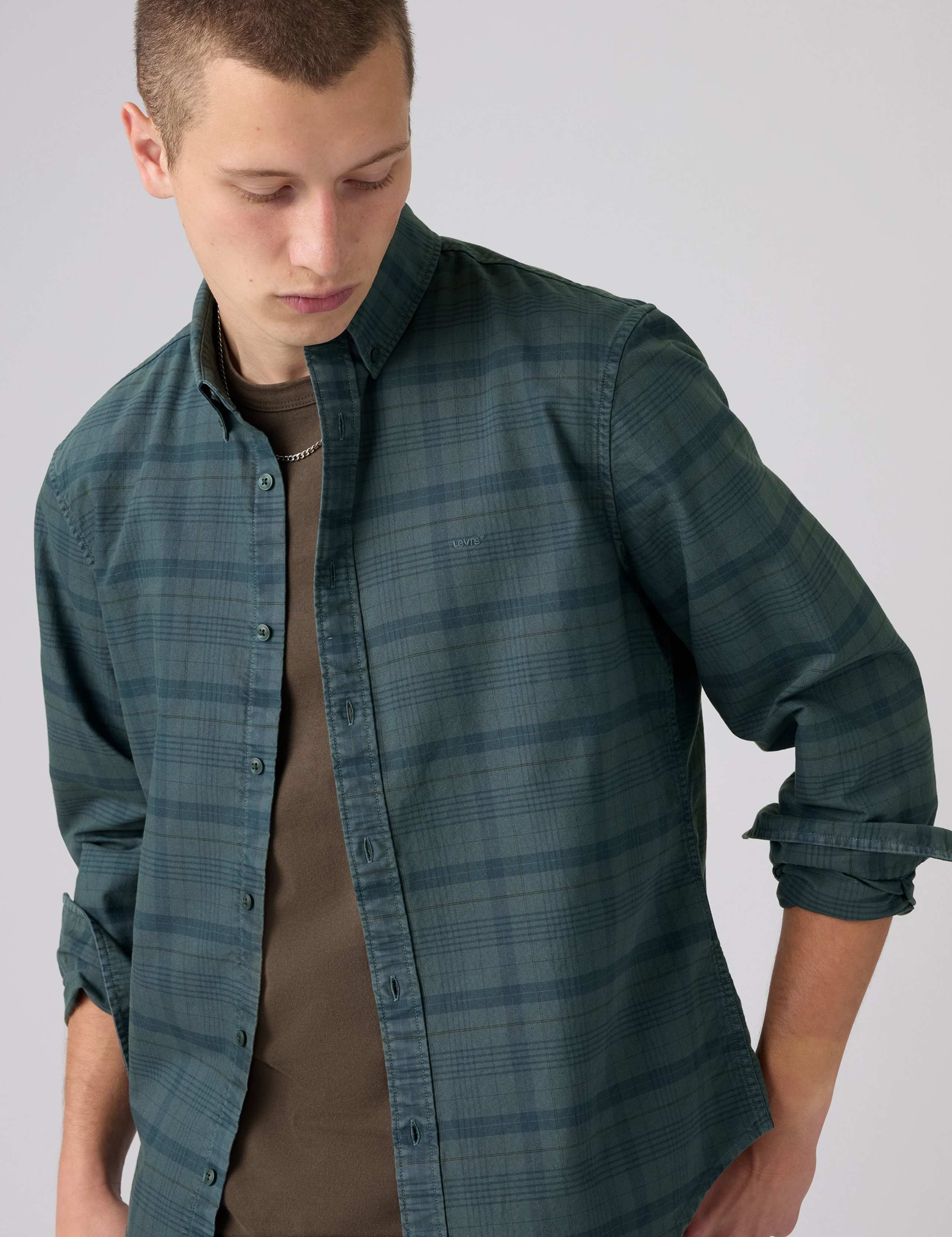 Regular Fit Pure Cotton Checked Shirt 6 of 6