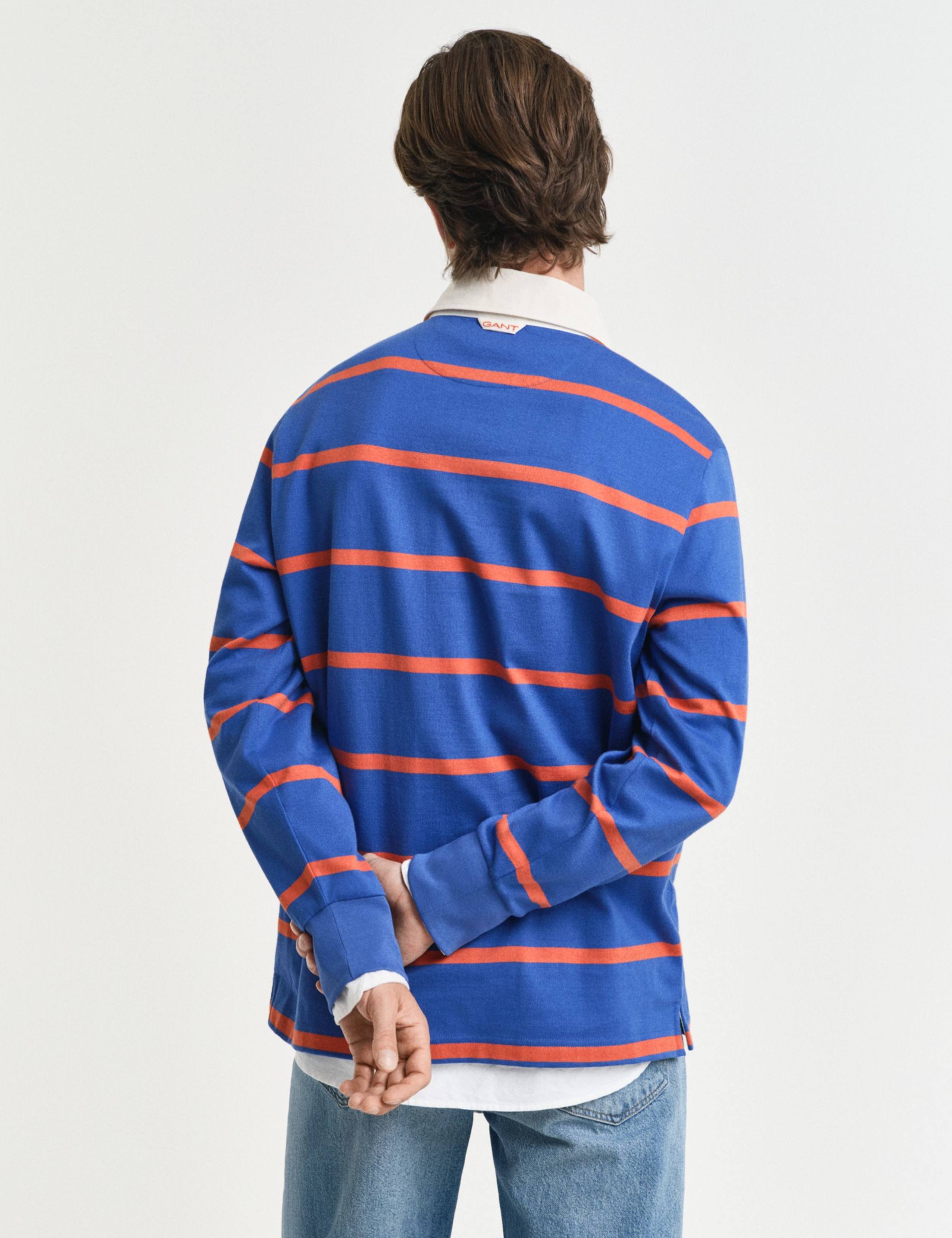 Pure Cotton Striped Long Sleeve Rugby Shirt 4 of 5