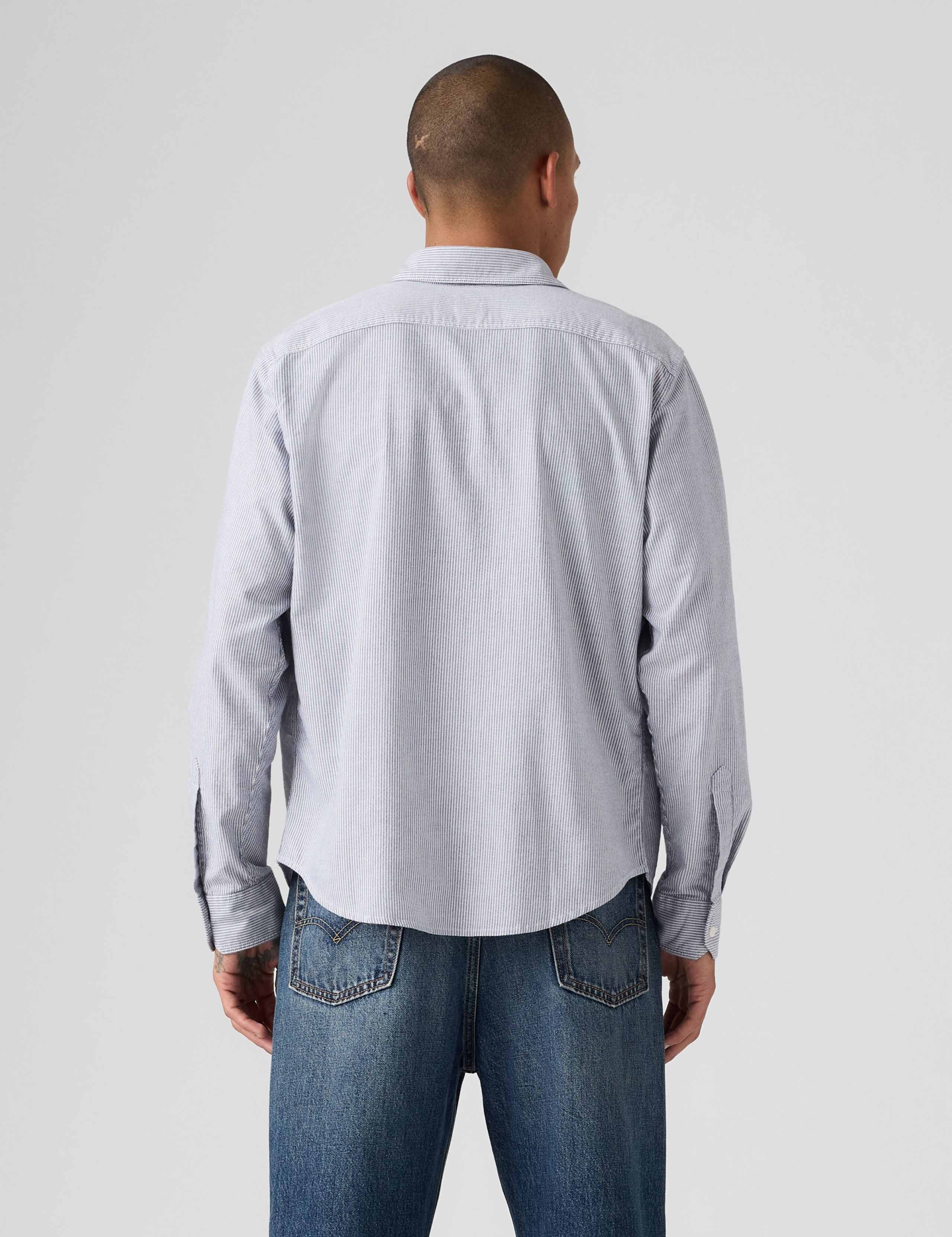 Regular Fit Pure Cotton Striped Shirt 6 of 6