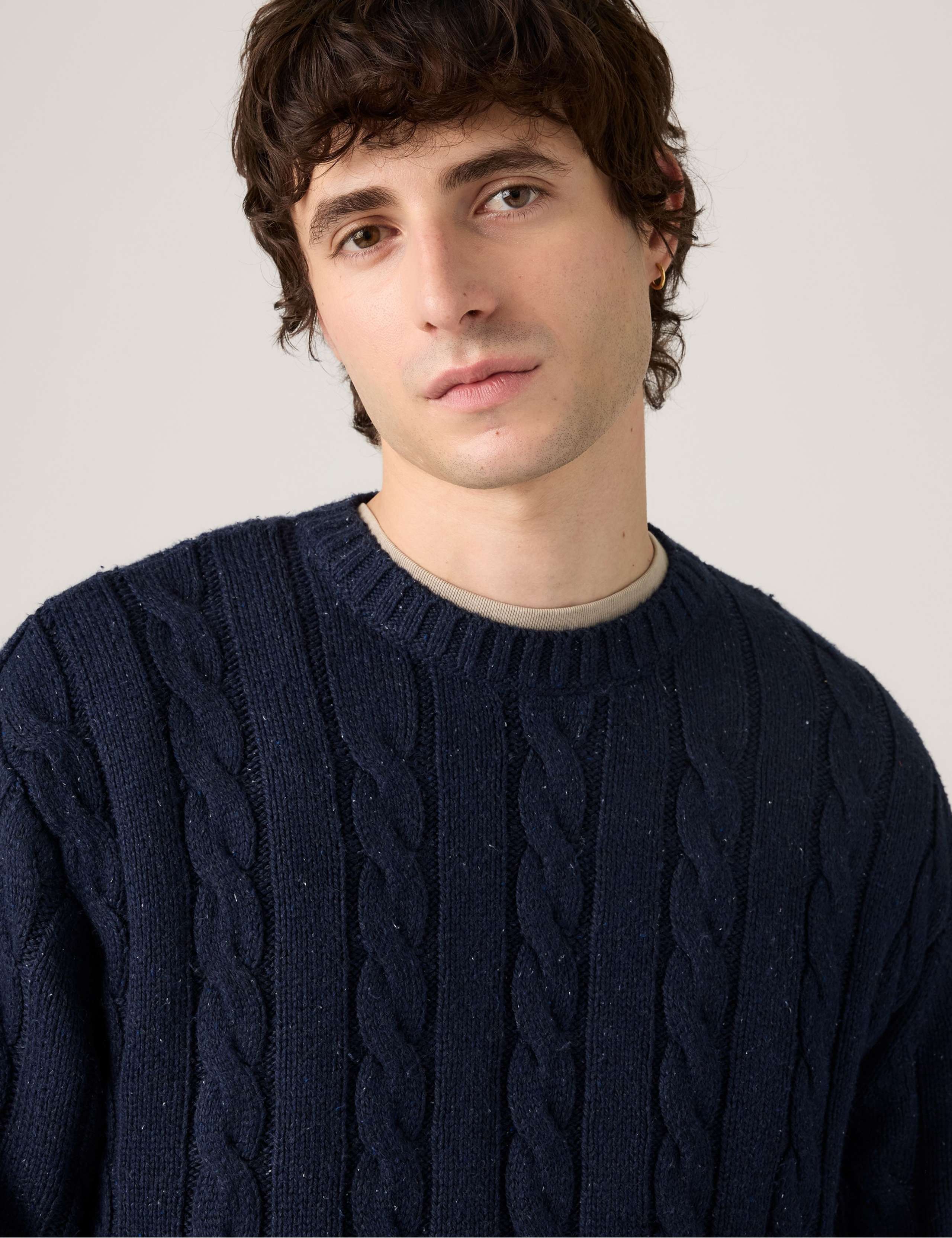 Laurel Cable Knit Crew Neck Jumper 4 of 6