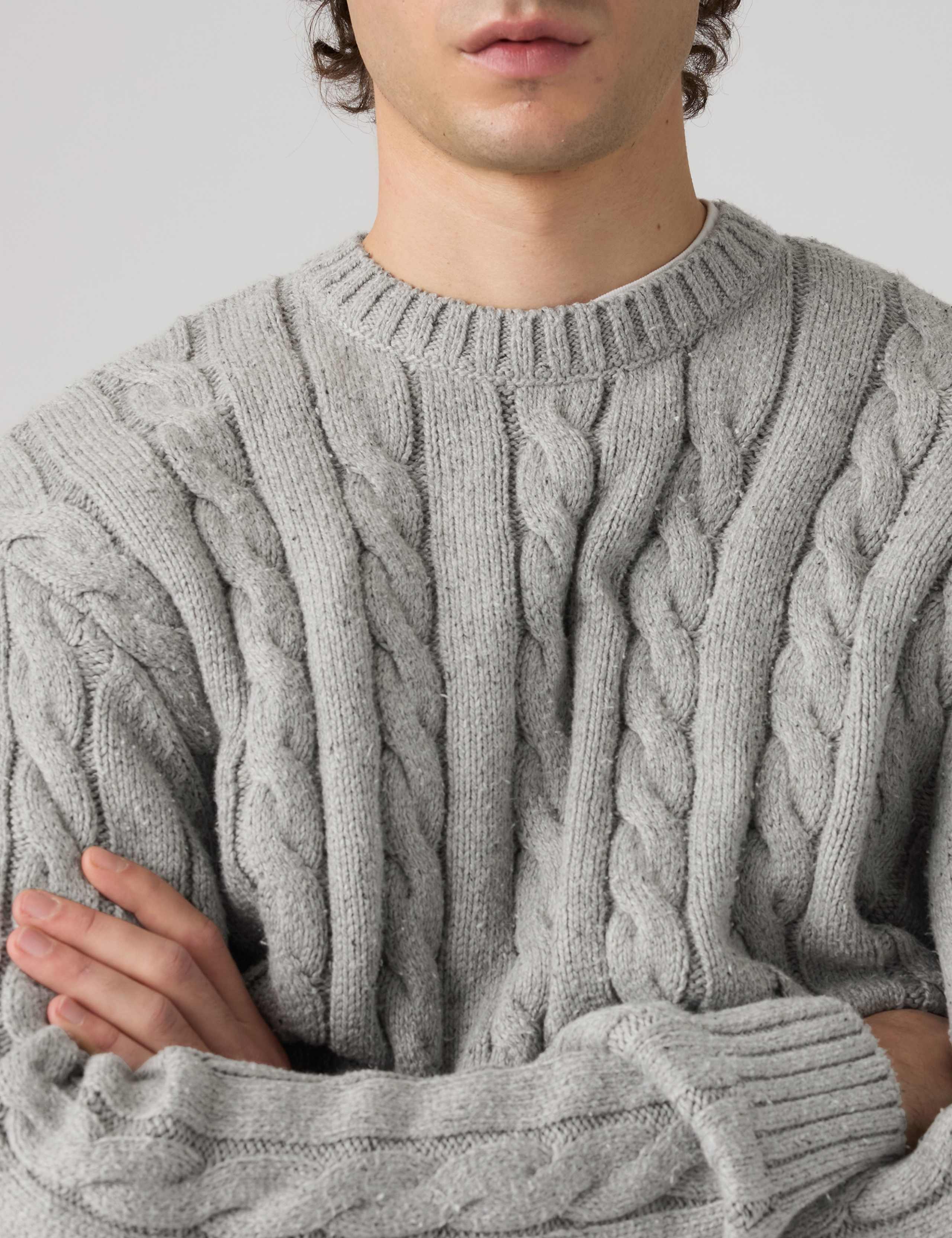 Laurel Cable Knit Crew Neck Jumper 3 of 6