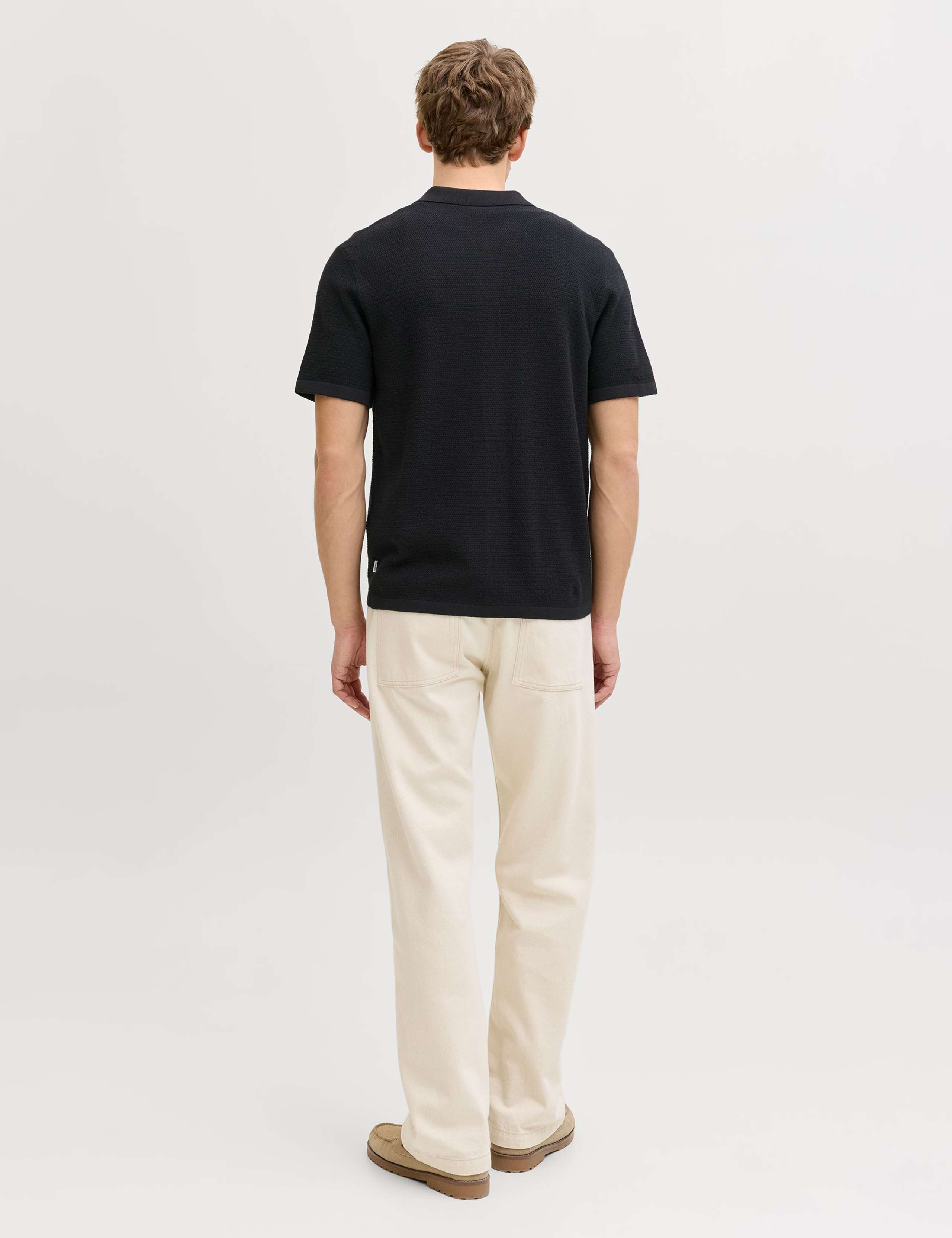 Regular Fit Cotton Rich Knitted Short Sleeve Shirt 4 of 7