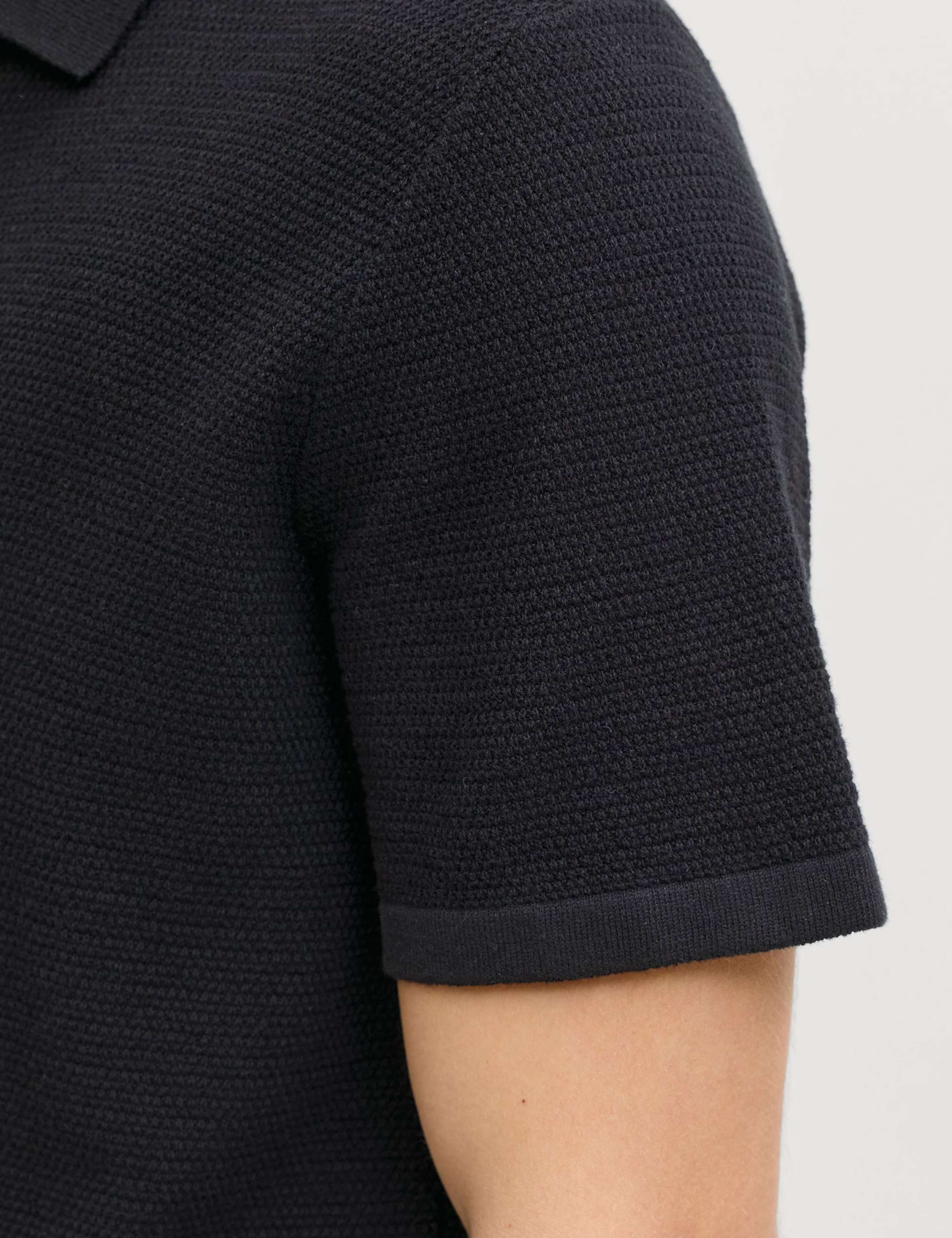 Regular Fit Cotton Rich Knitted Short Sleeve Shirt 6 of 7