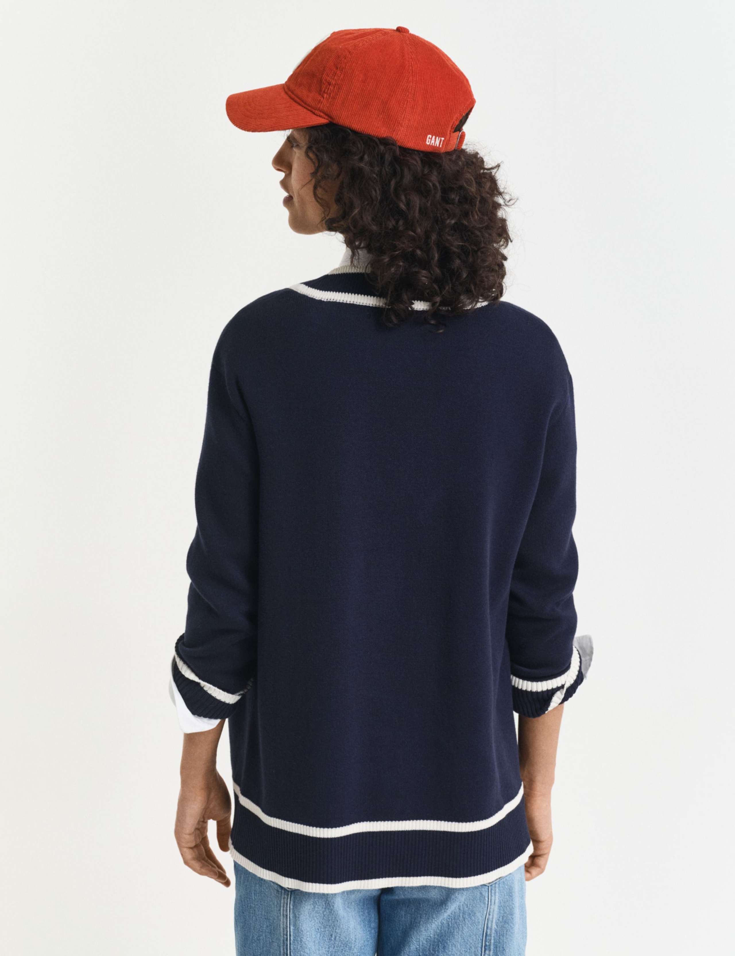 Pure Cotton Contrast Knitted Cardigan 3 of 4