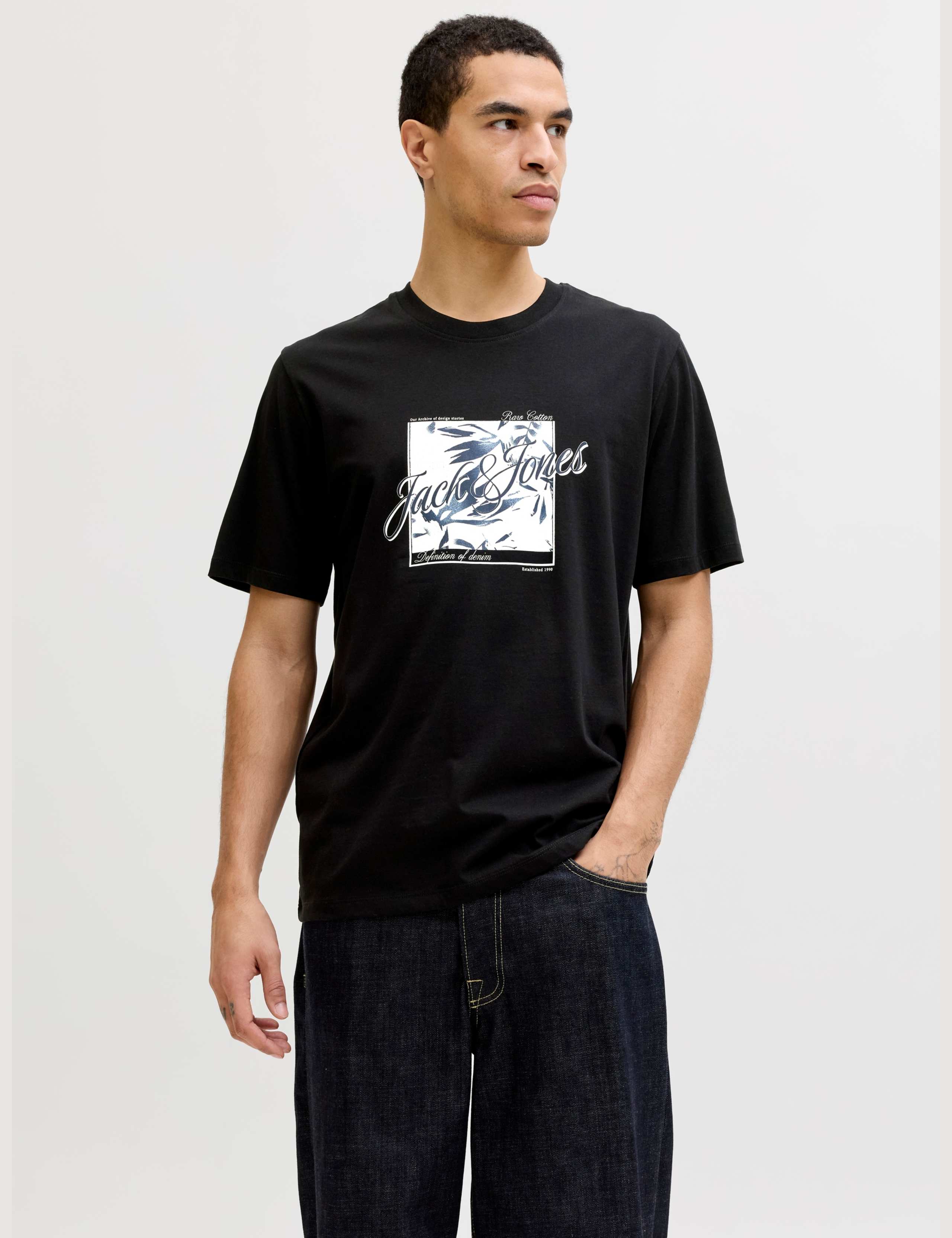 Pure Cotton Tropical Graphic Print T-Shirt 1 of 6