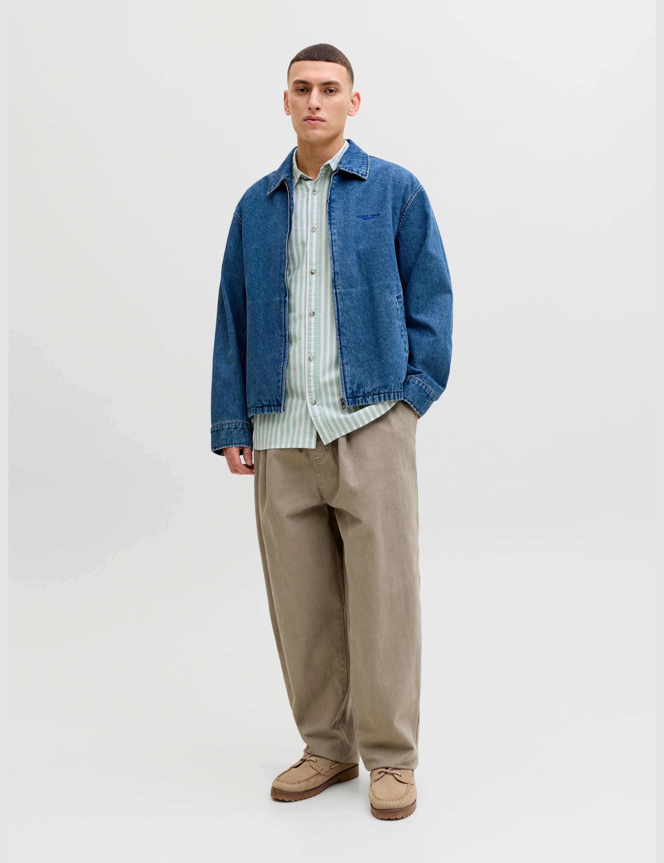 Regular Fit Striped Short Sleeve Oxford Shirt 5 of 7