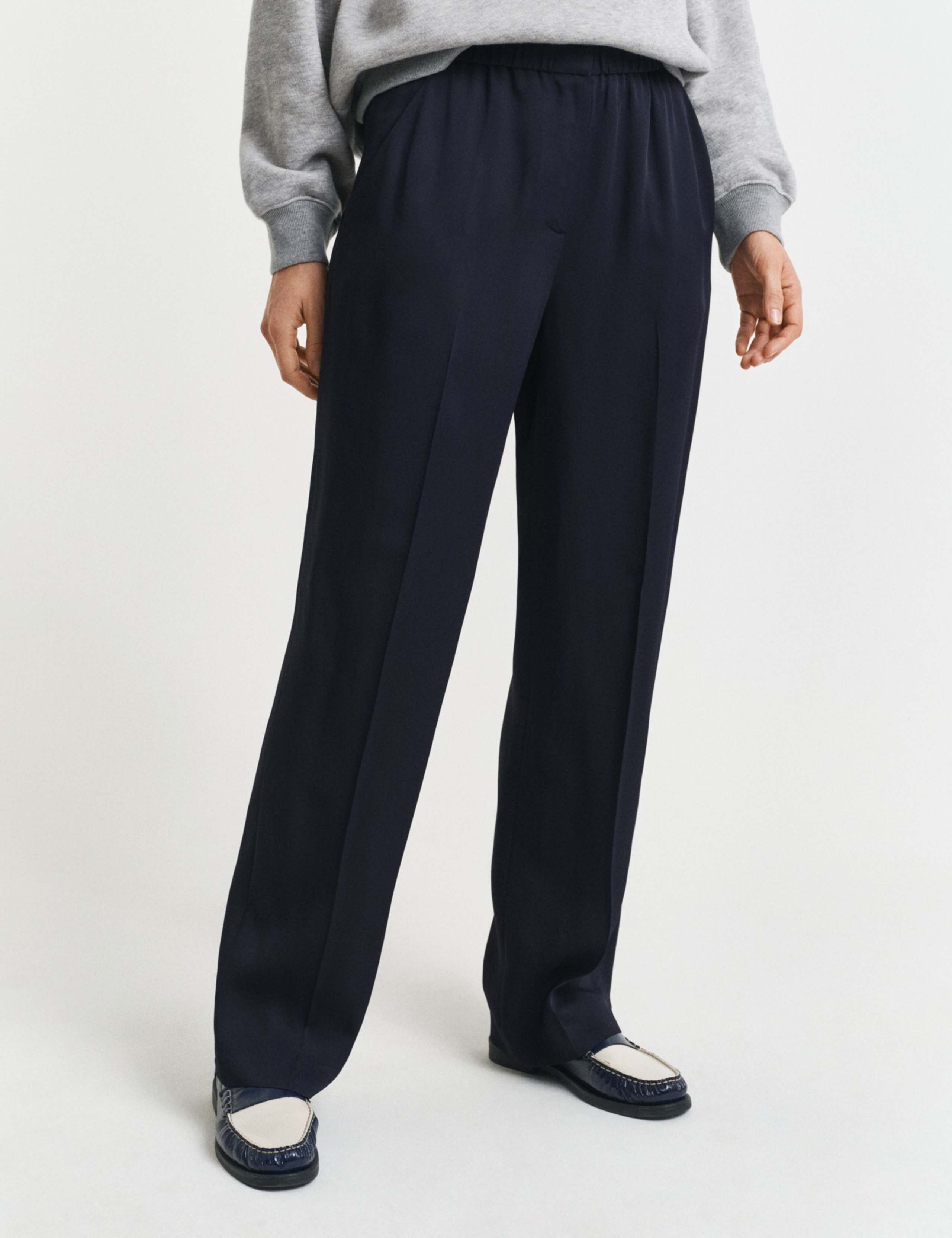 Elasticated Waist Wide Leg Trousers 2 of 4