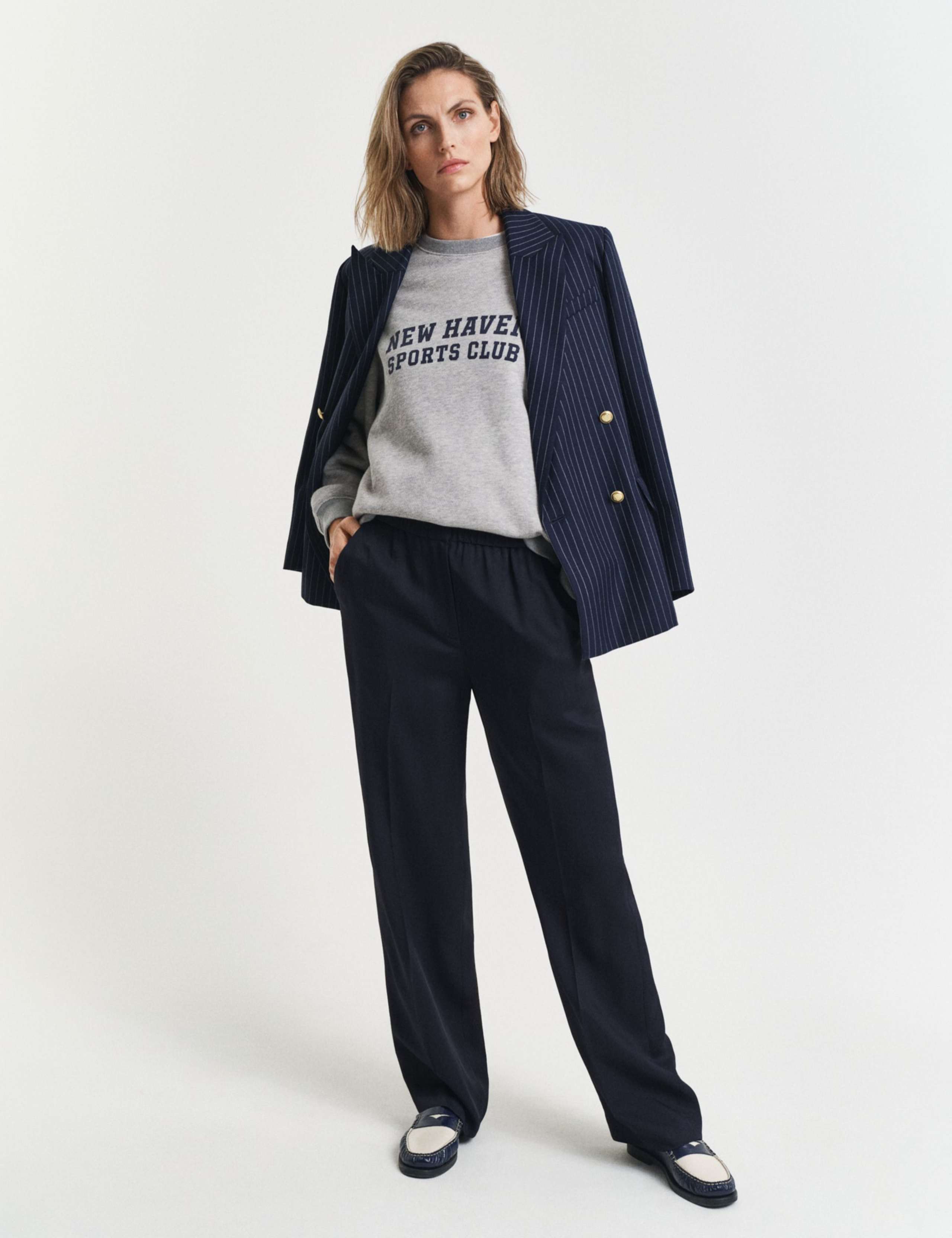 Elasticated Waist Wide Leg Trousers 3 of 4