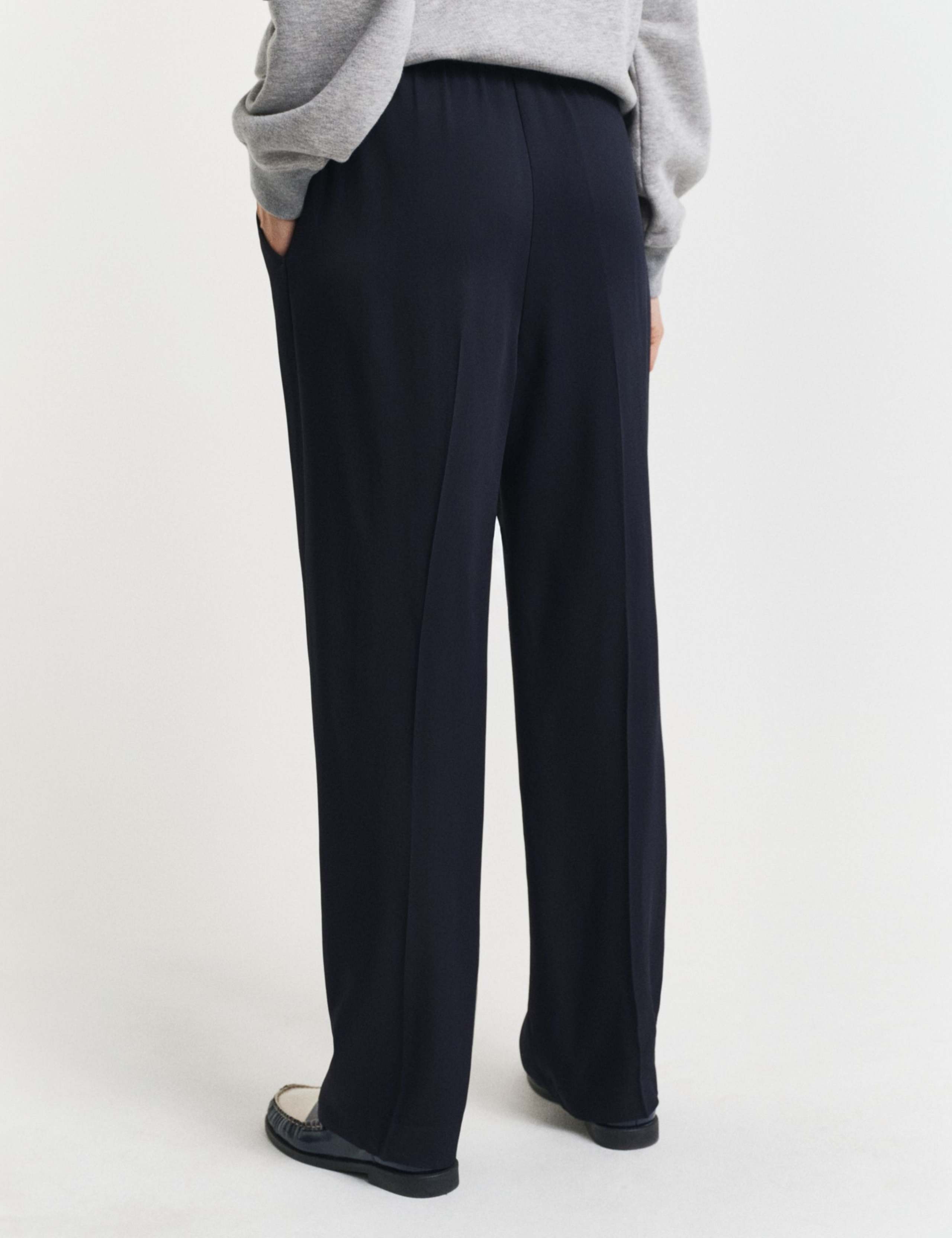 Elasticated Waist Wide Leg Trousers 4 of 4