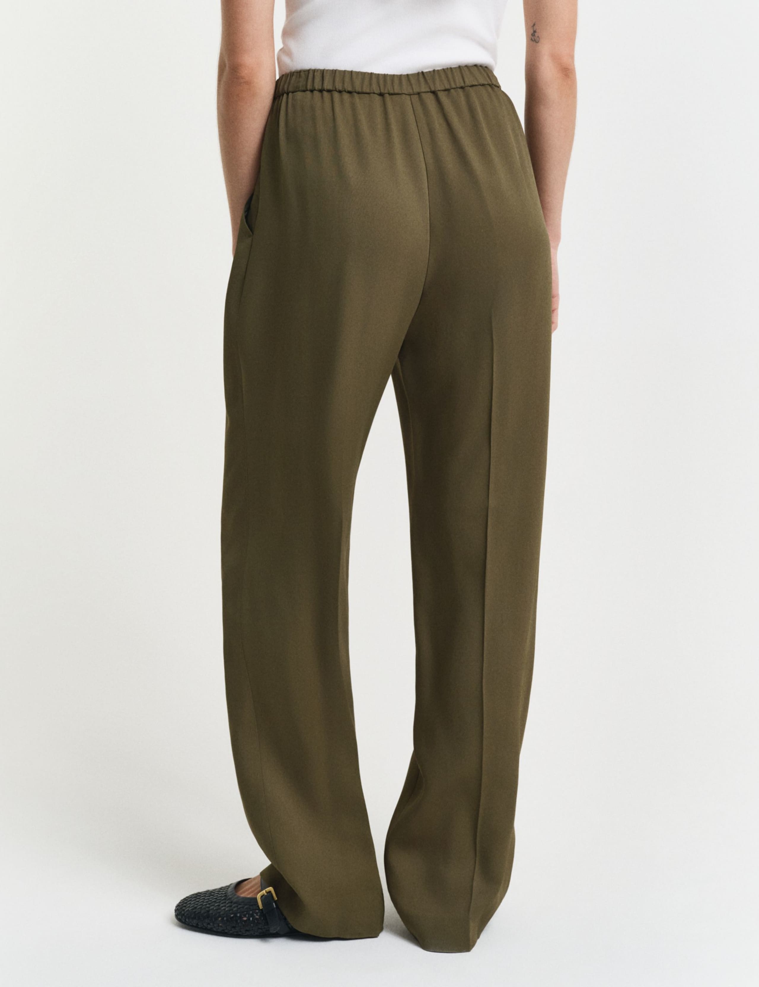 Elasticated Waist Wide Leg Trousers 4 of 6