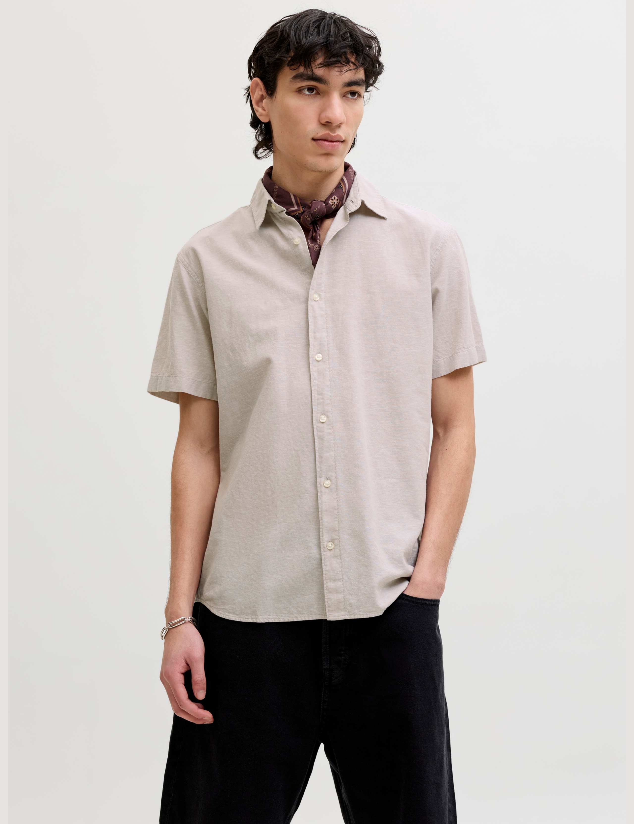 Regular Fit Cotton Rich Short Sleeve Shirt 1 of 7
