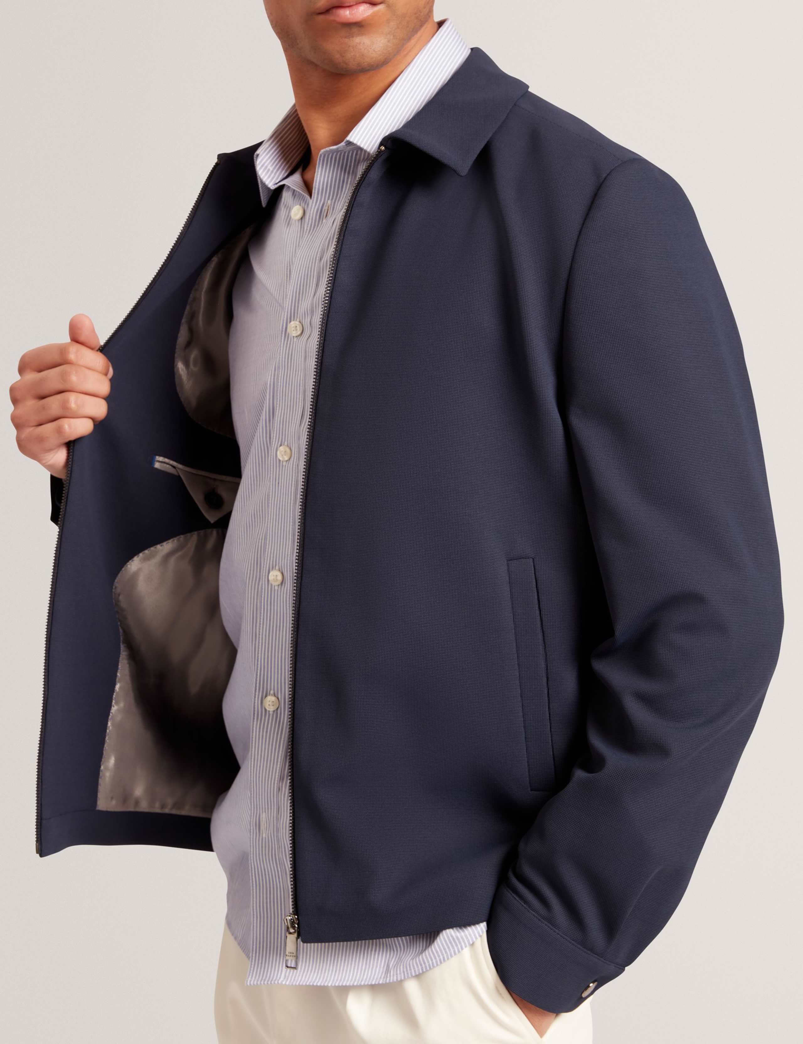 Waffle Knit Harrington Jacket 3 of 8
