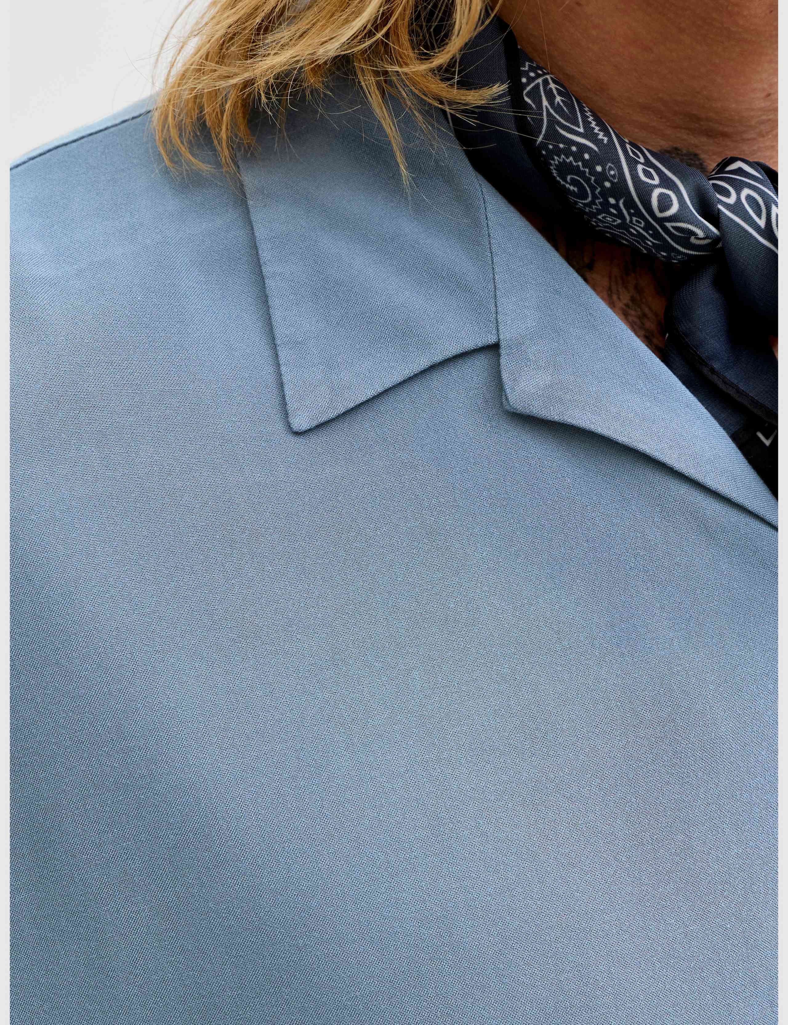 Relaxed Fit Camp Collar Short Sleeve Shirt 6 of 7