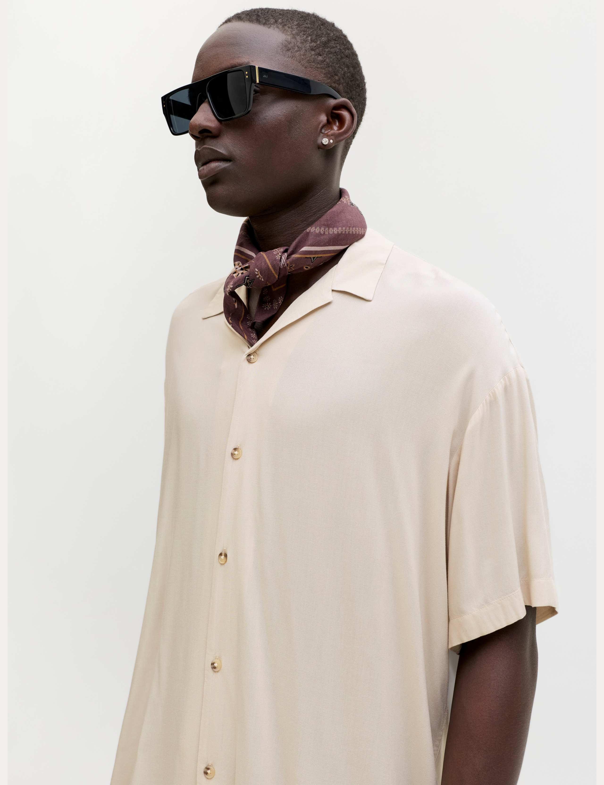 Relaxed Fit Camp Collar Short Sleeve Shirt 4 of 8