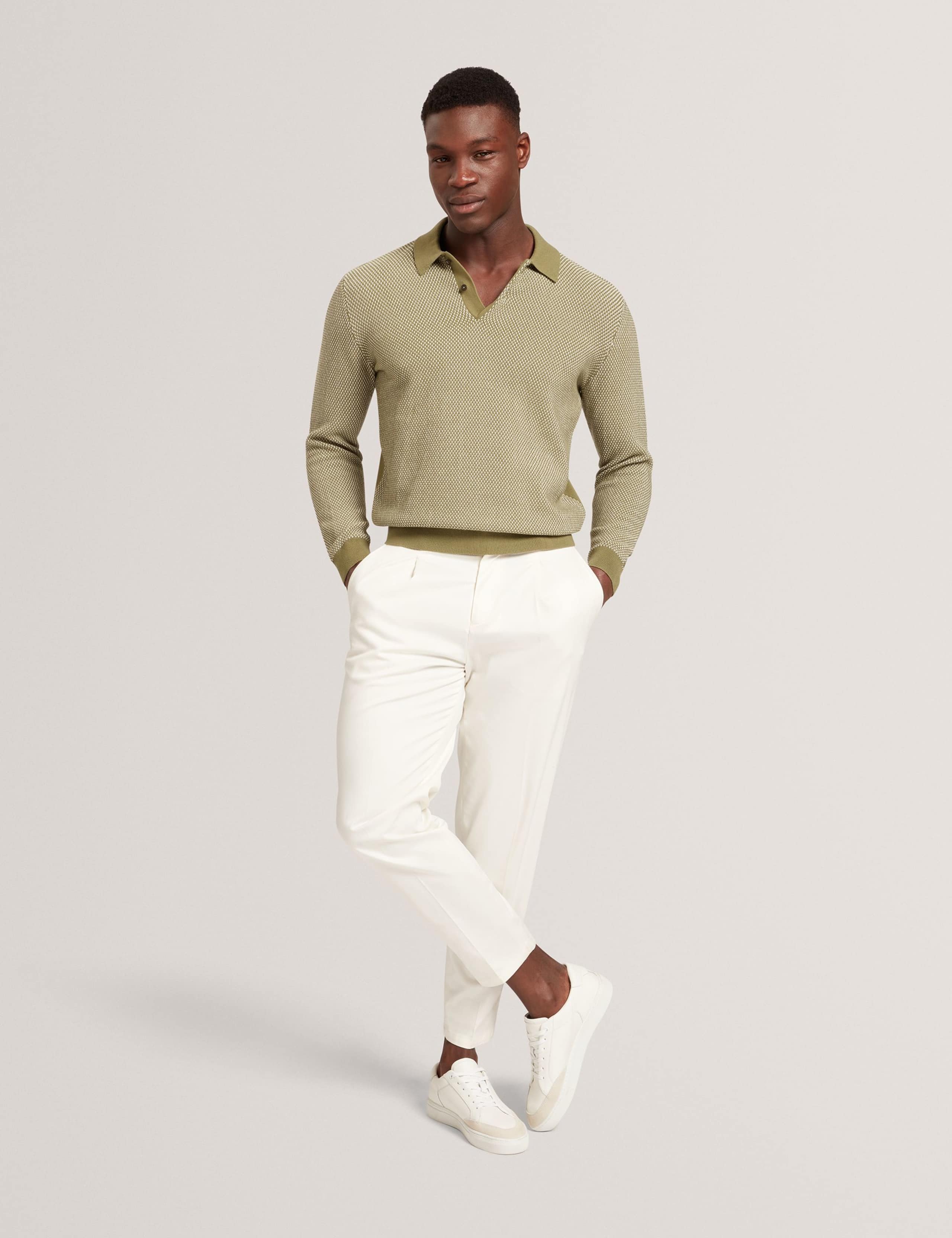 Pure Cotton Textured Polo Shirt 7 of 8