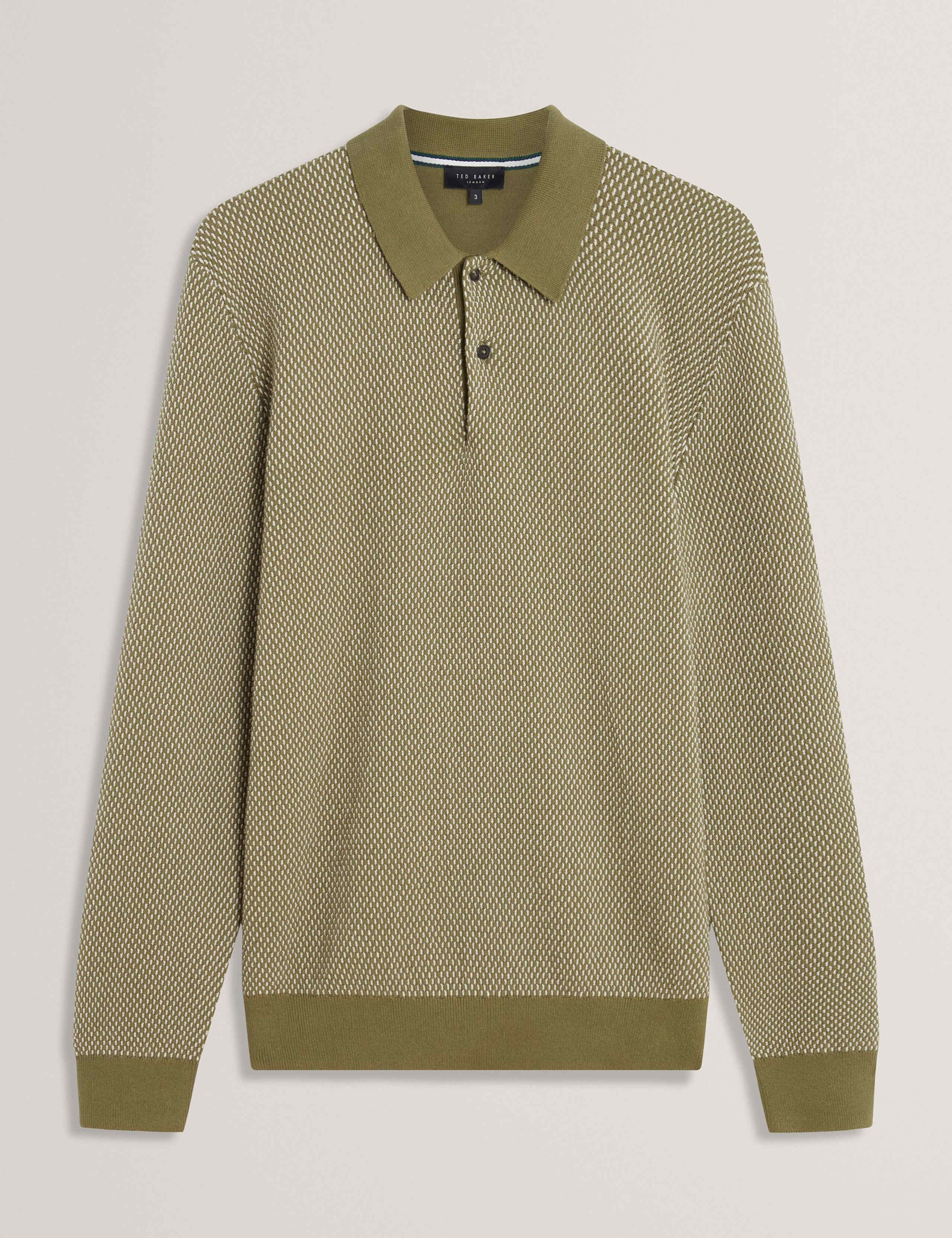 Pure Cotton Textured Polo Shirt 2 of 8