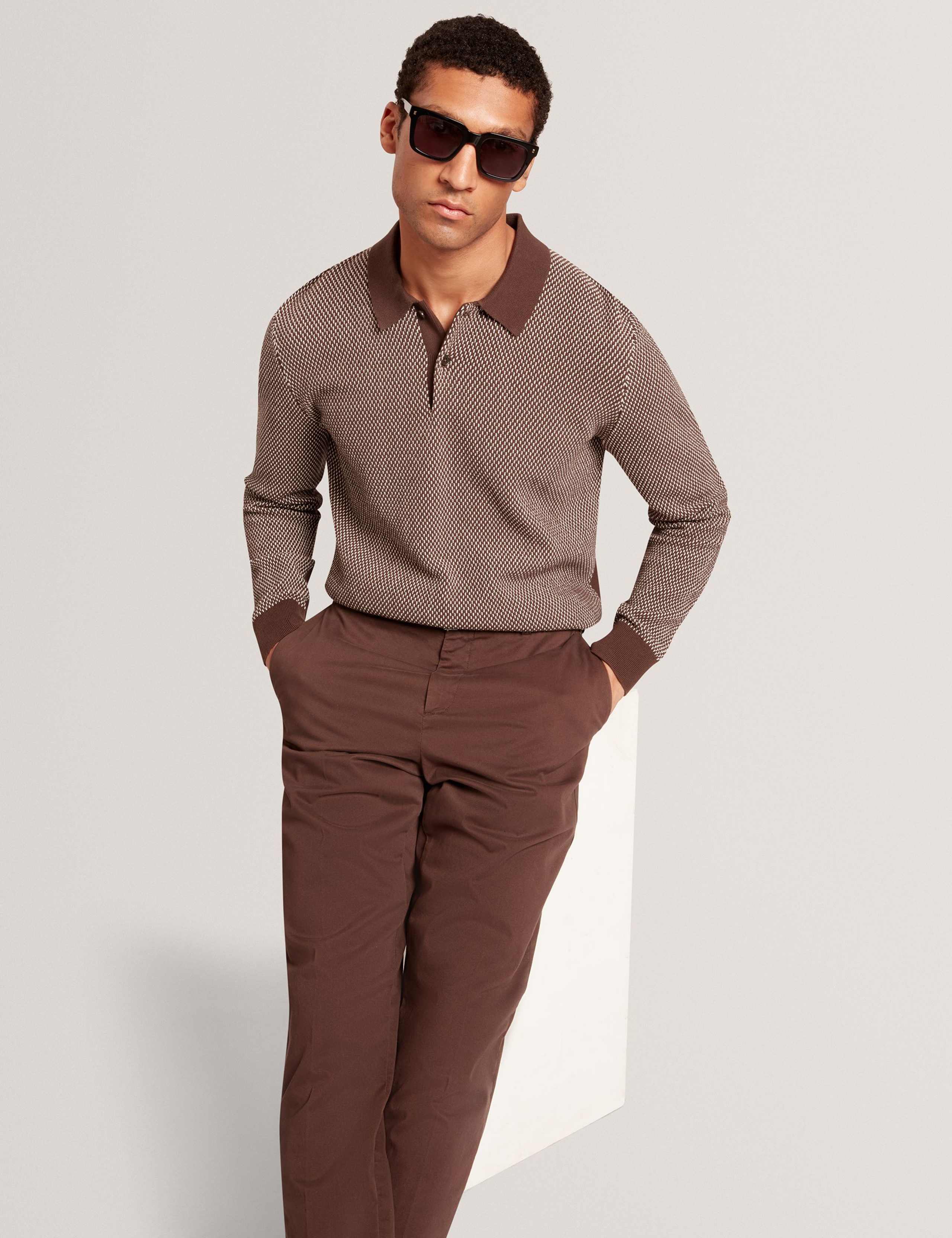 ARDO LS Small Stitch Knitted Polo 5 of 8