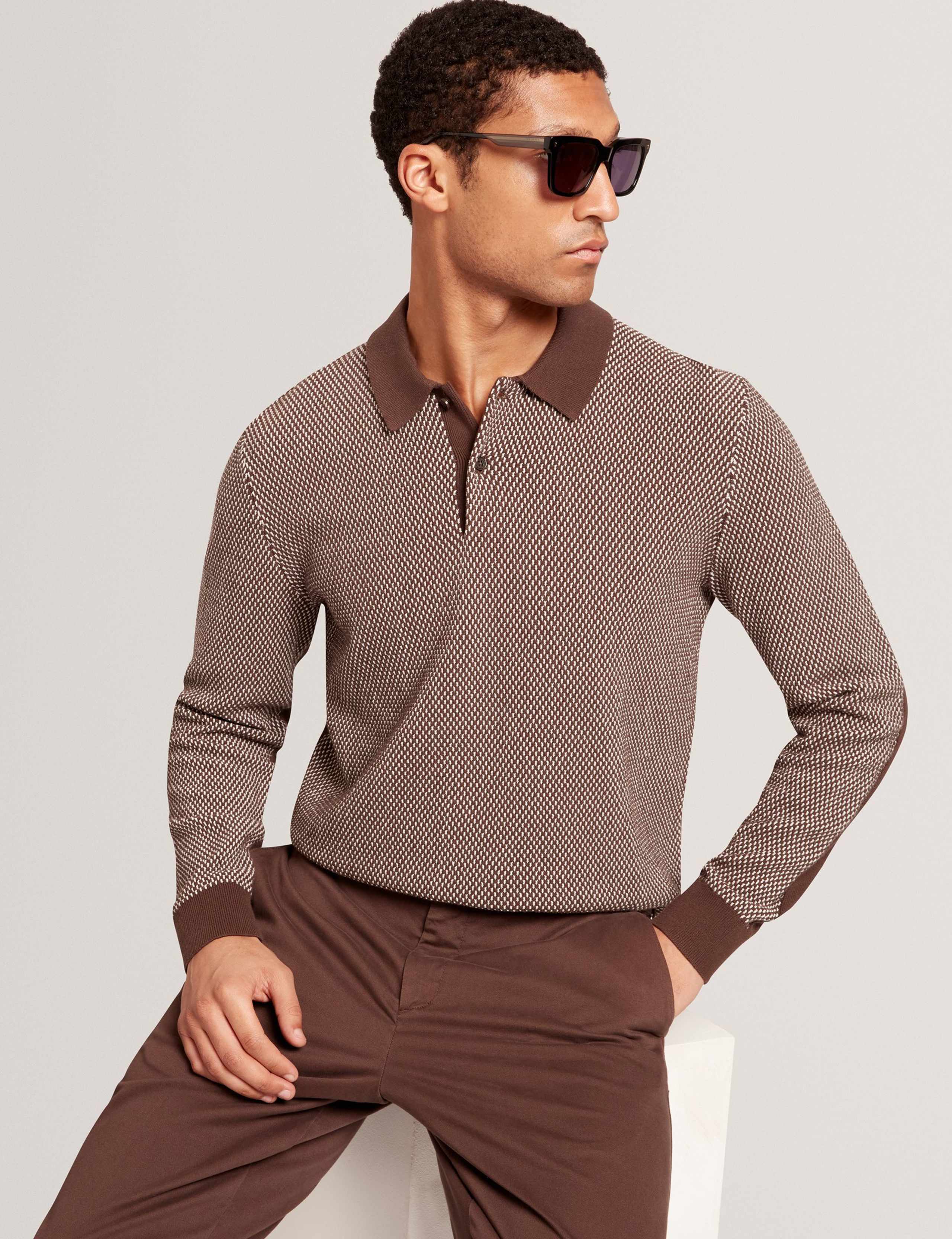 ARDO LS Small Stitch Knitted Polo 6 of 8