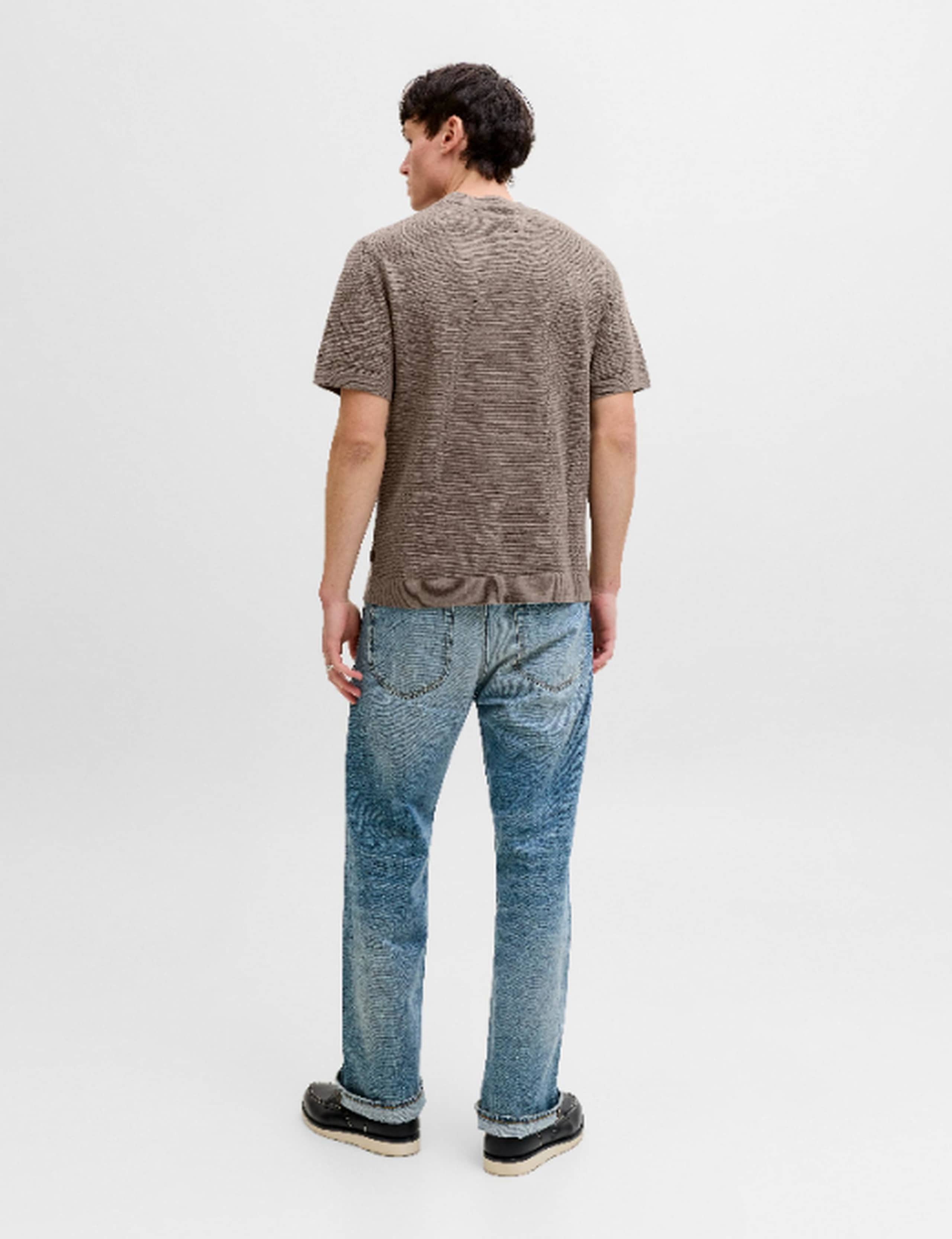 Pure Cotton Textured Knitted Crew Neck 5 of 6