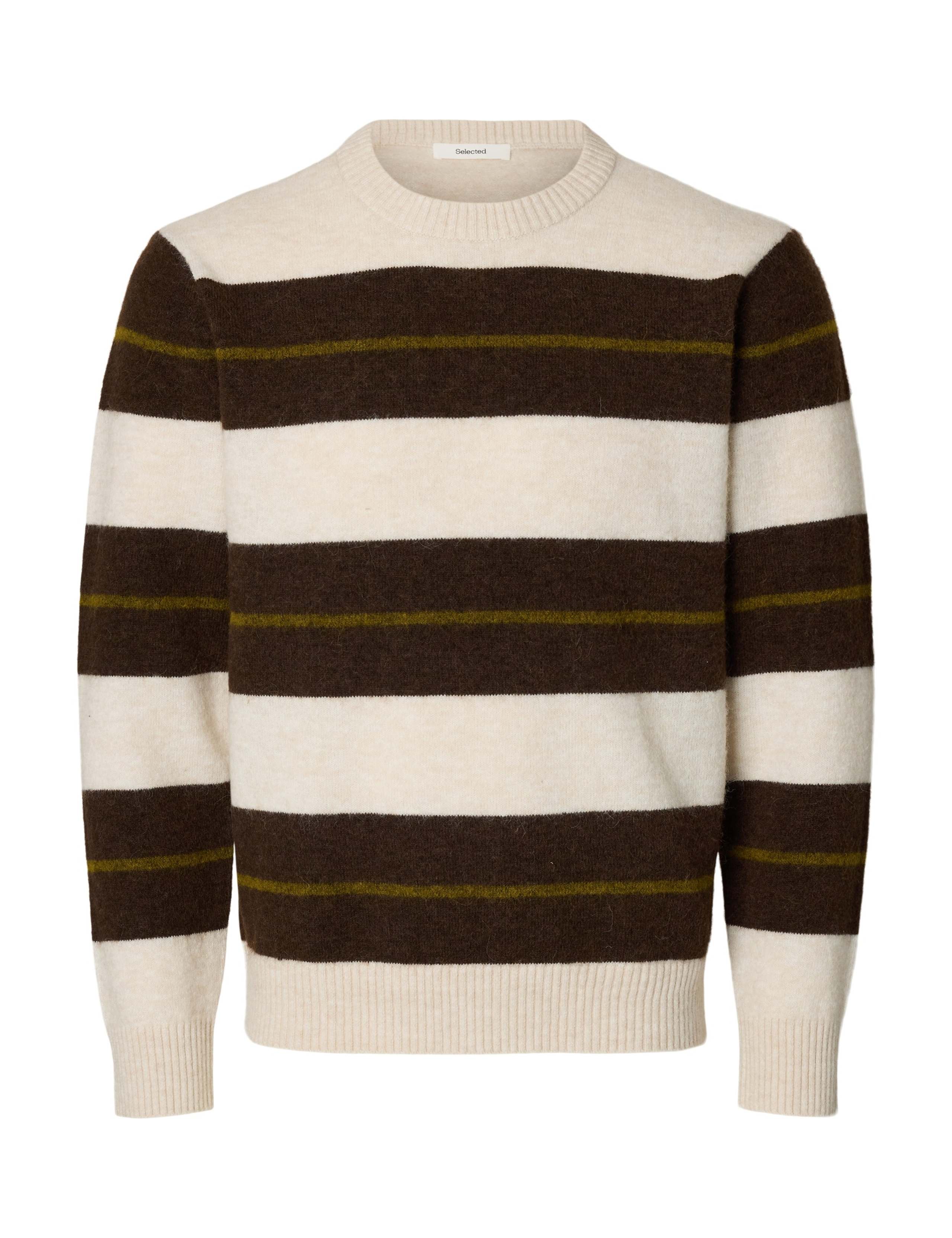 Colour Block Crew Neck Jumper with Alpaca 5 of 6