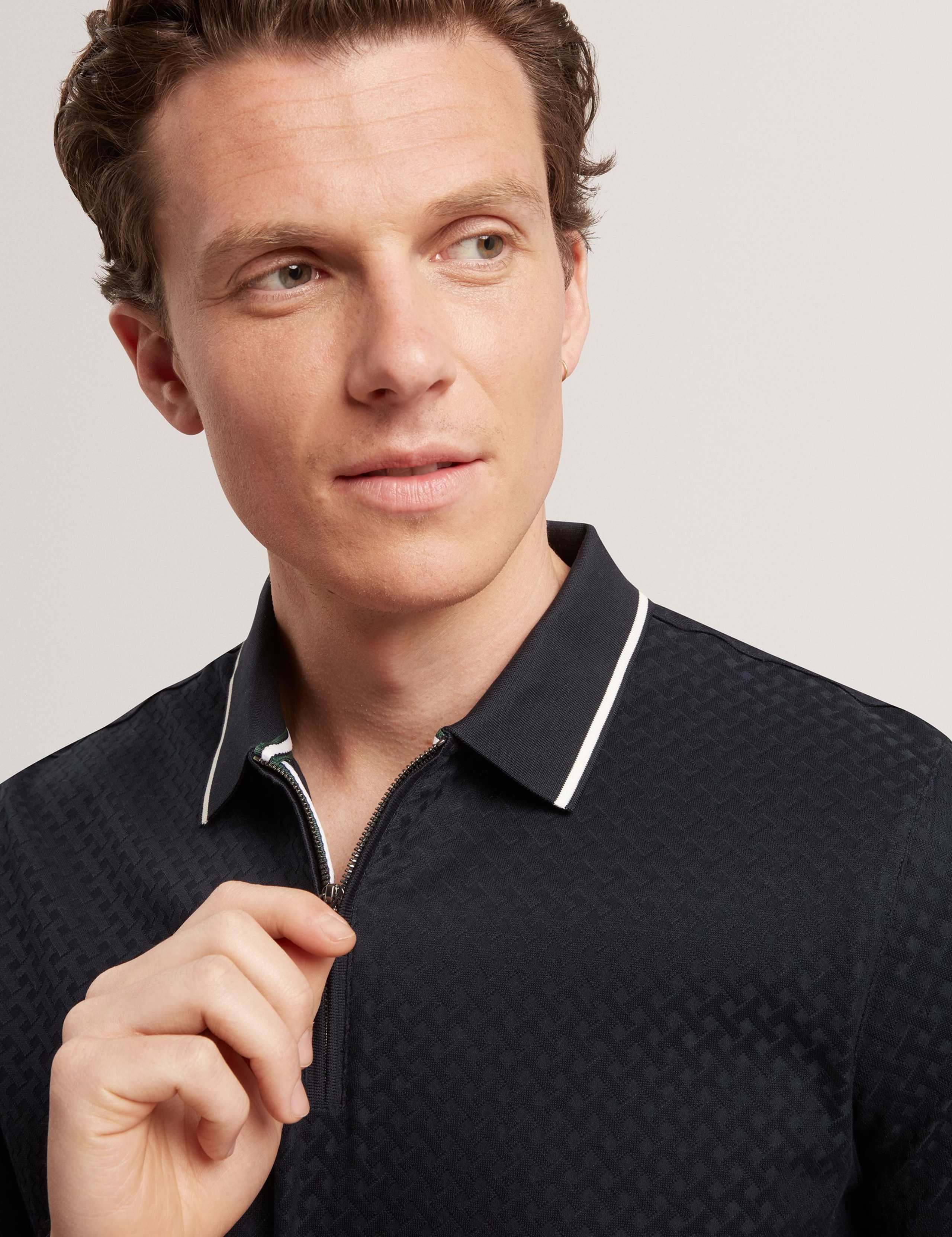 Cotton Rich Textured Polo Shirt 3 of 8
