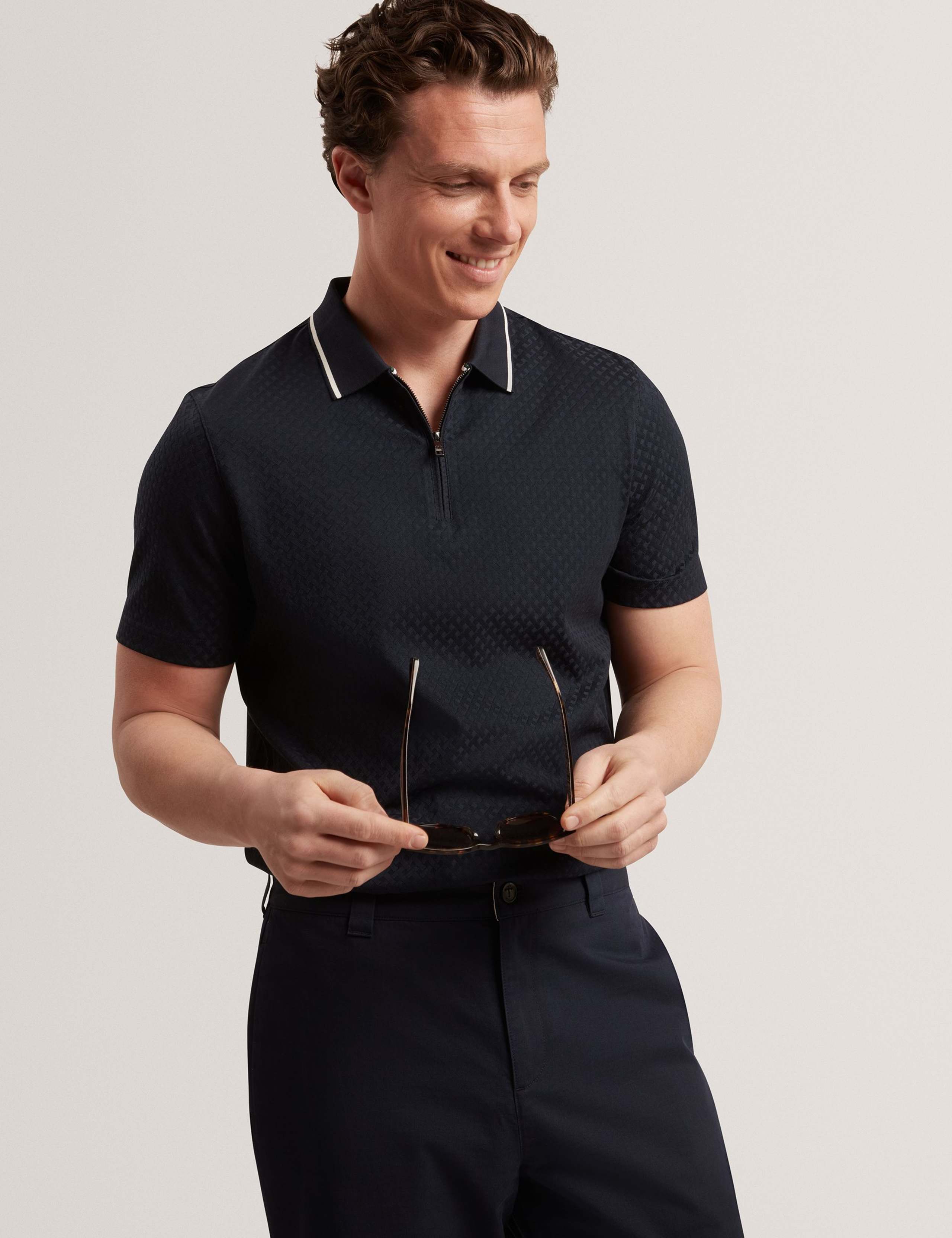 Cotton Rich Textured Polo Shirt 4 of 8