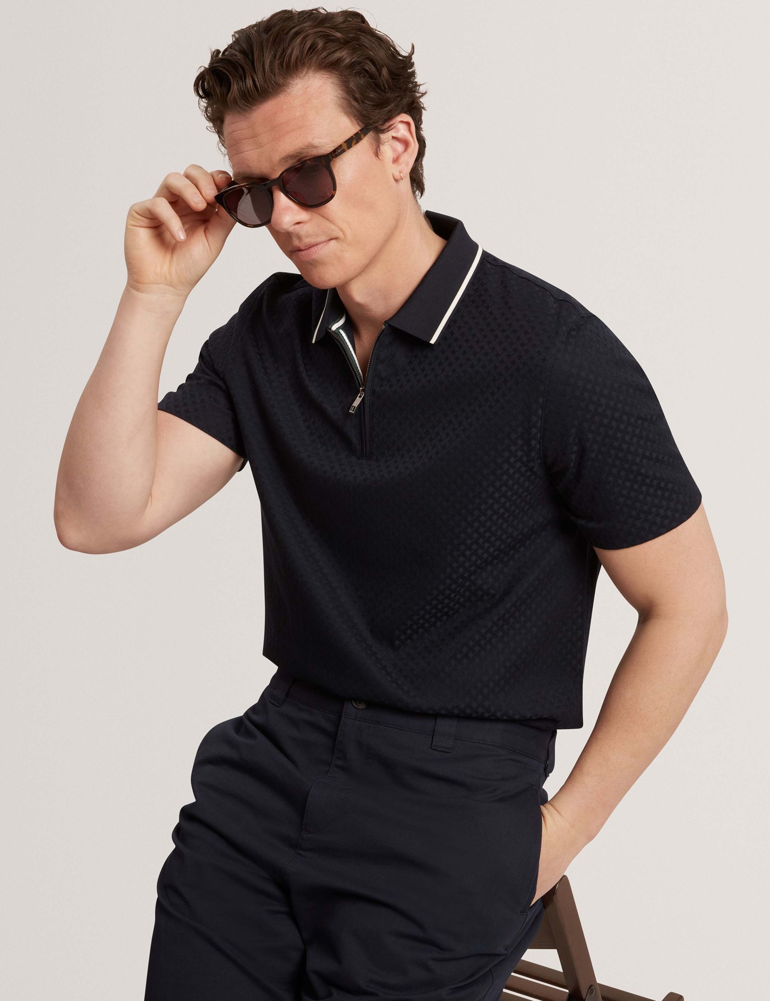 Cotton Rich Textured Polo Shirt 7 of 8