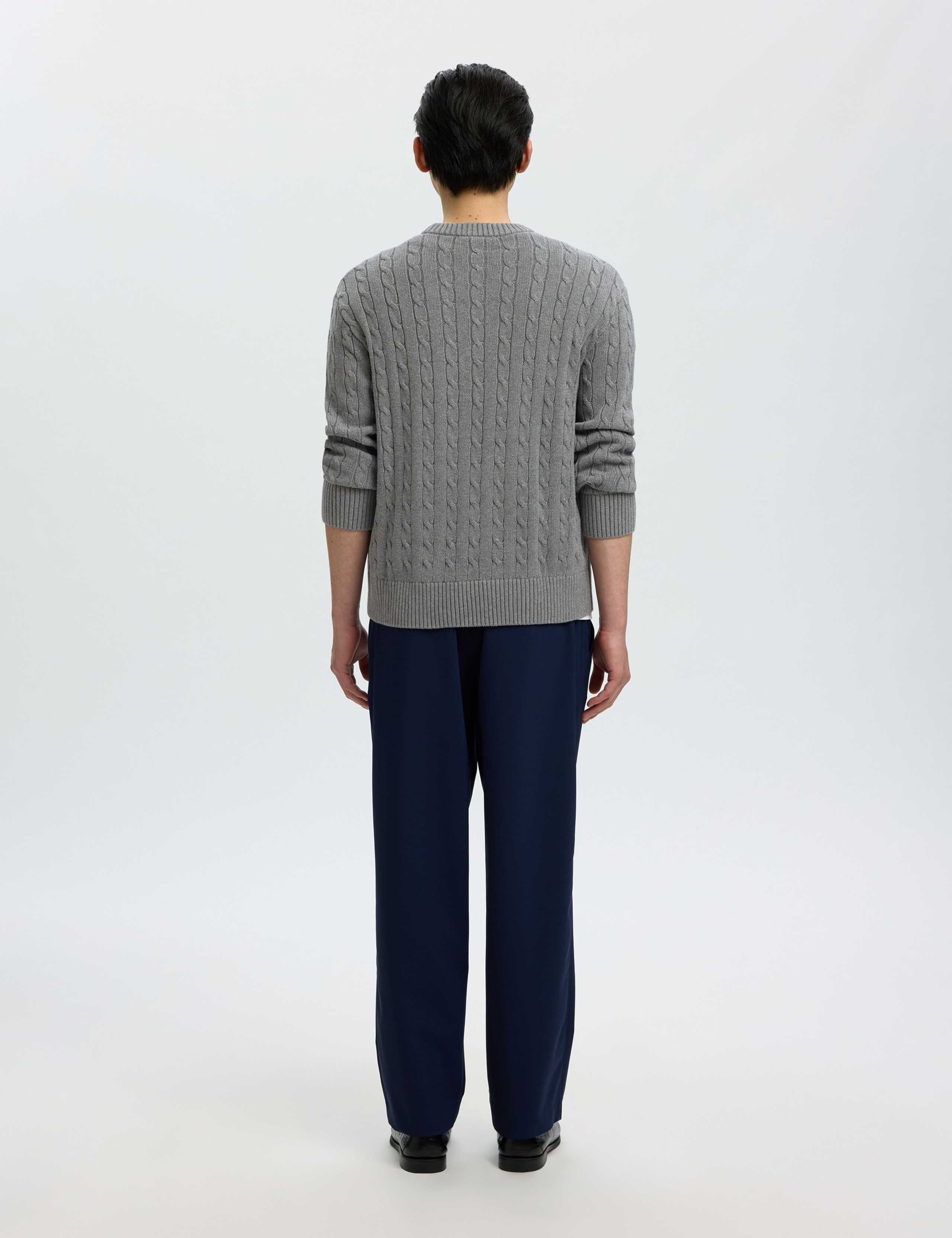 Pure Cotton Cable Knit Jumper 3 of 5