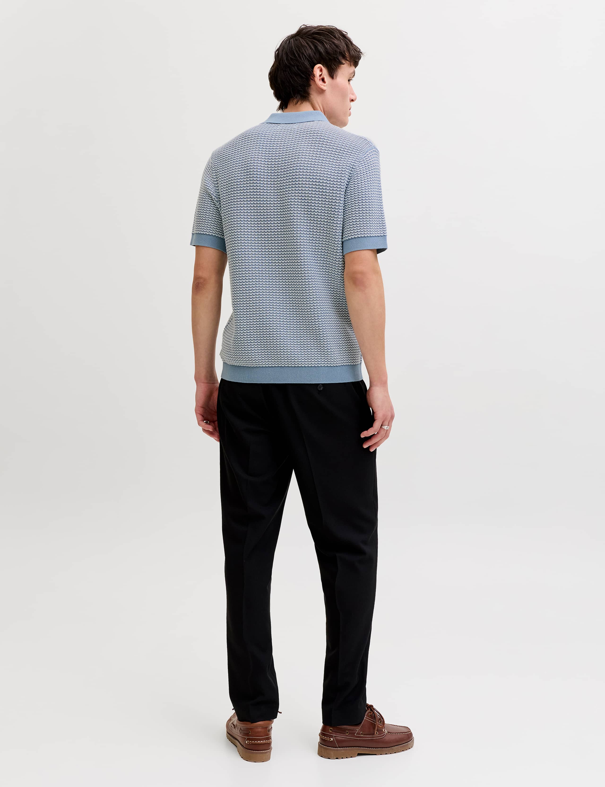 Pure Cotton Textured Knitted Polo Shirt 4 of 7