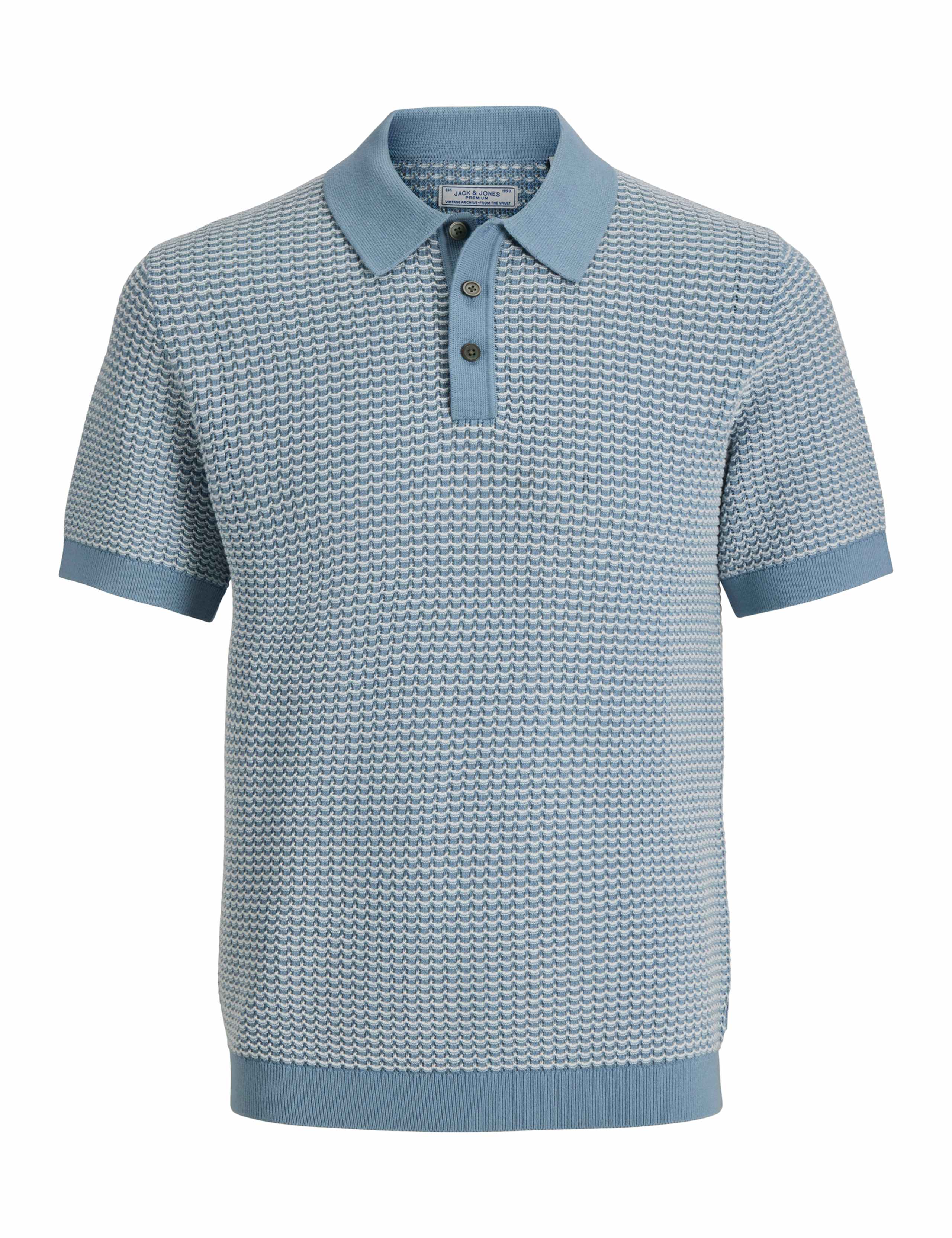 Pure Cotton Textured Knitted Polo Shirt 7 of 7