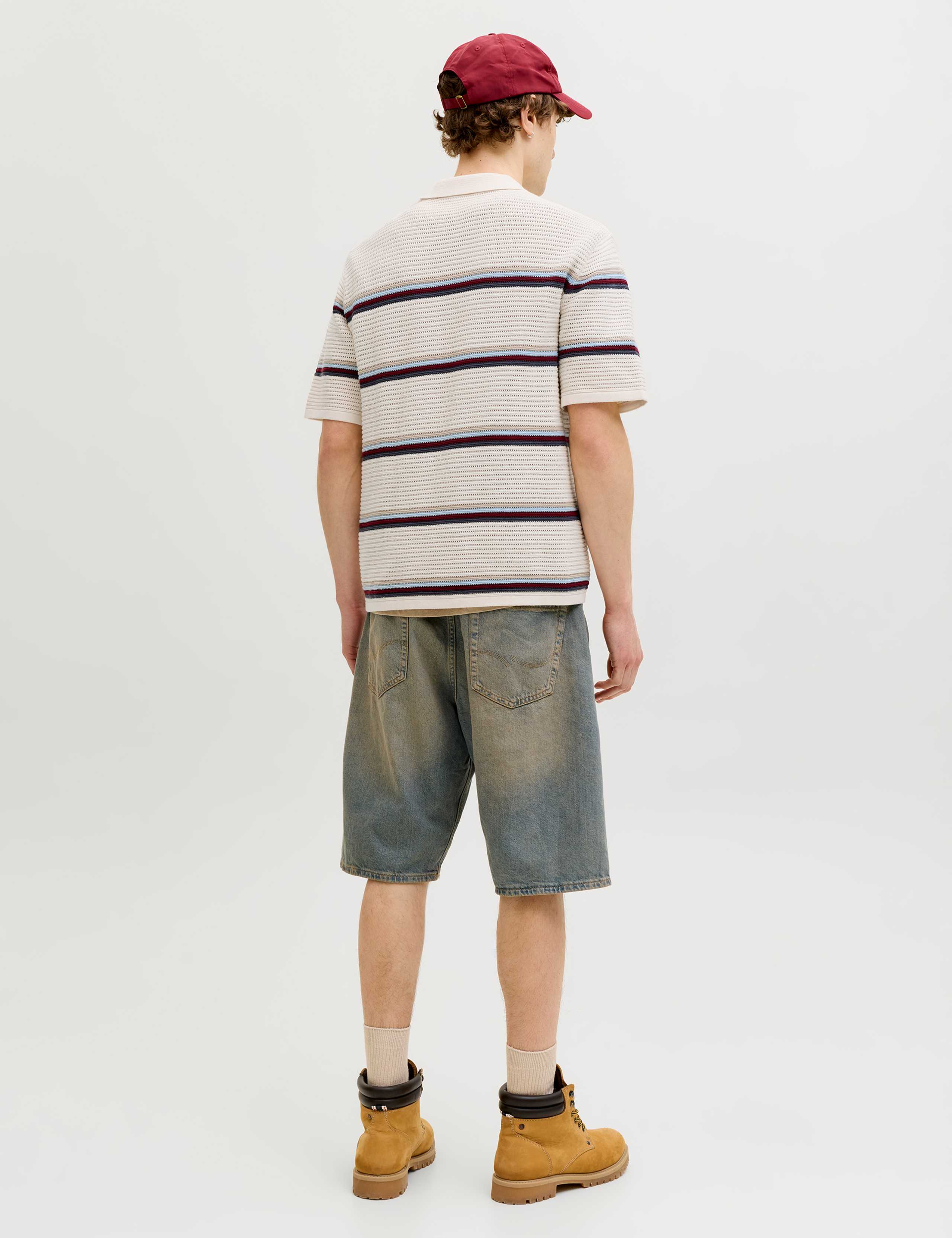 Pure Cotton Striped Knitted Polo Shirt 4 of 6