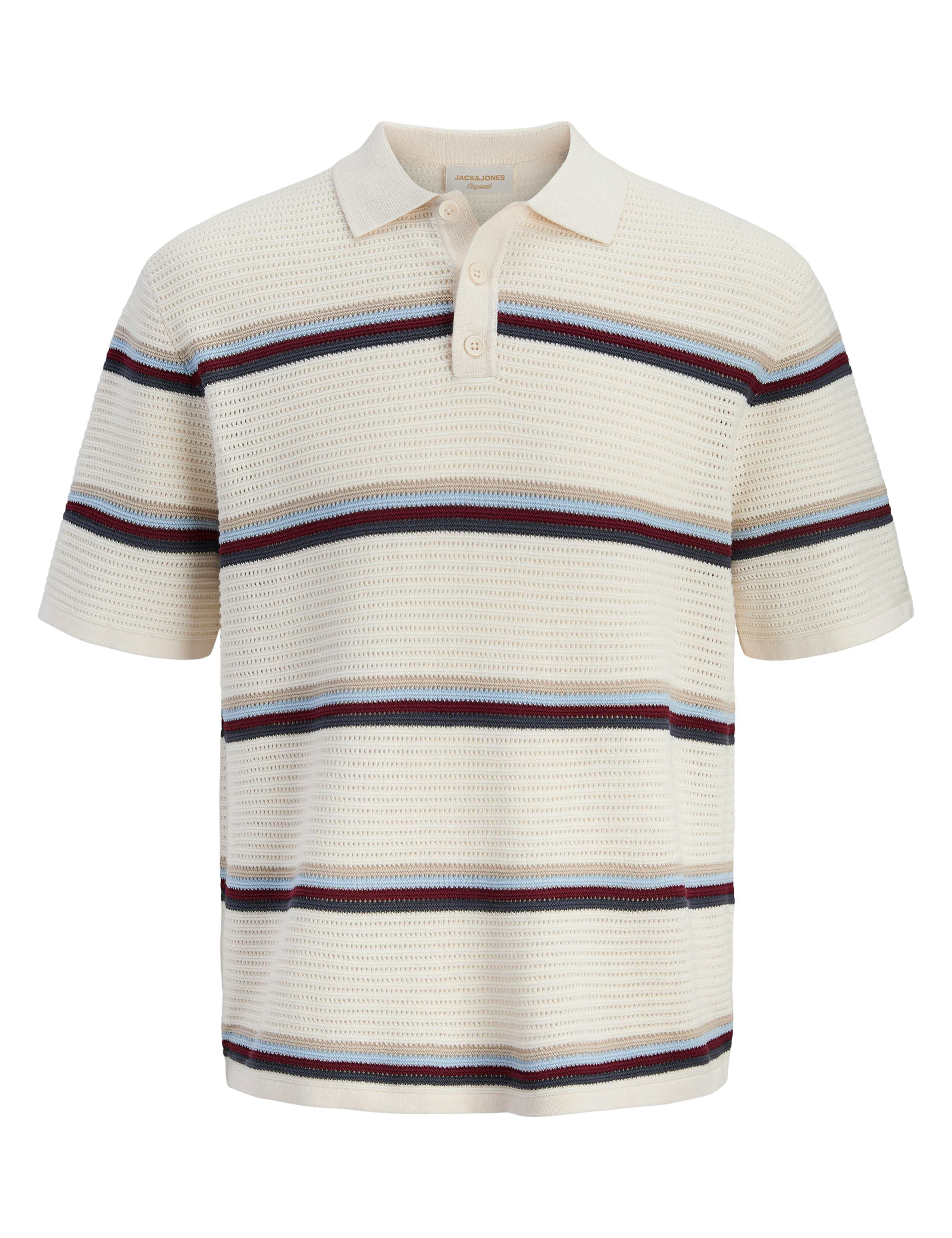 Pure Cotton Striped Knitted Polo Shirt 6 of 6