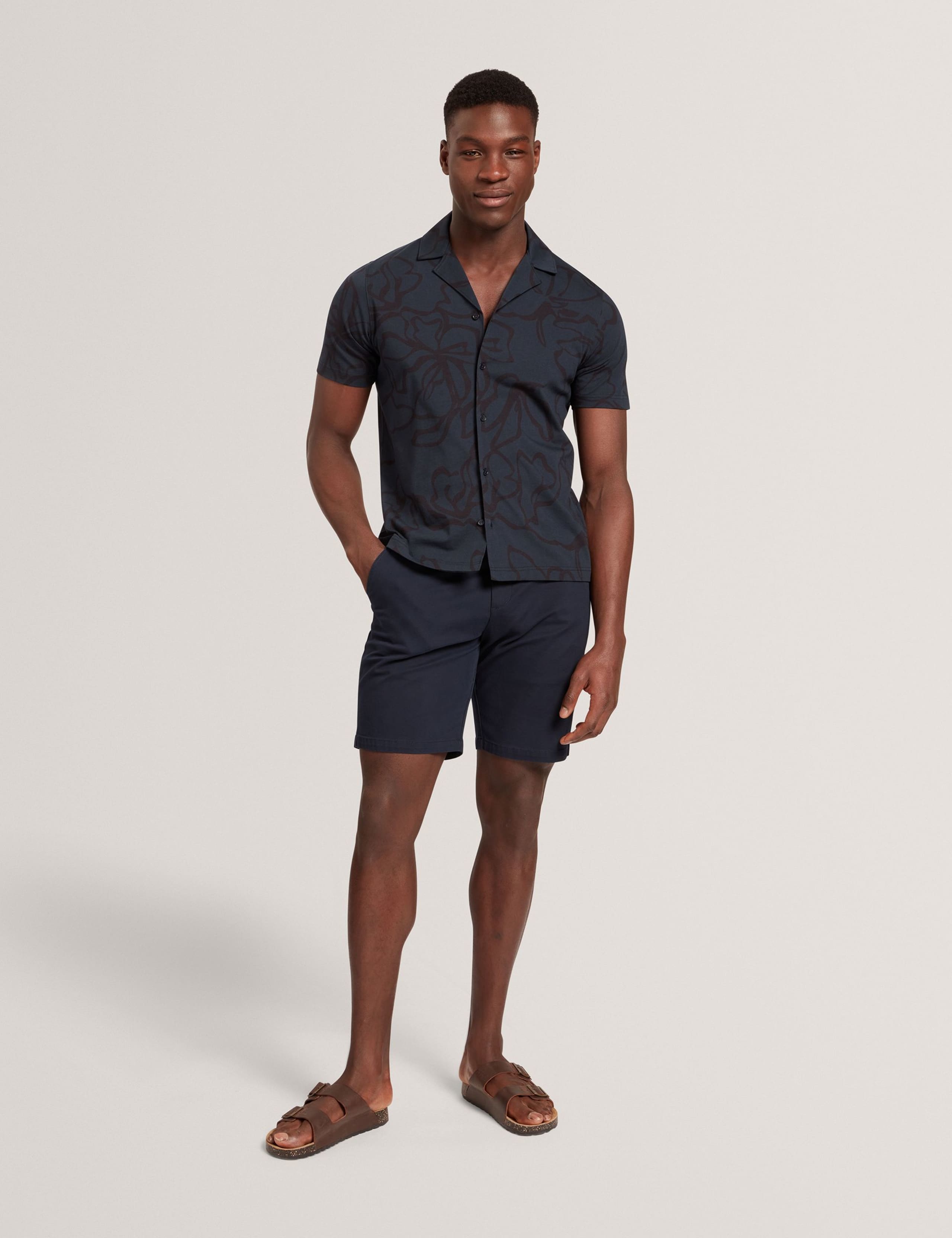 Pure Cotton Floral Short Sleeve Shirt 5 of 8