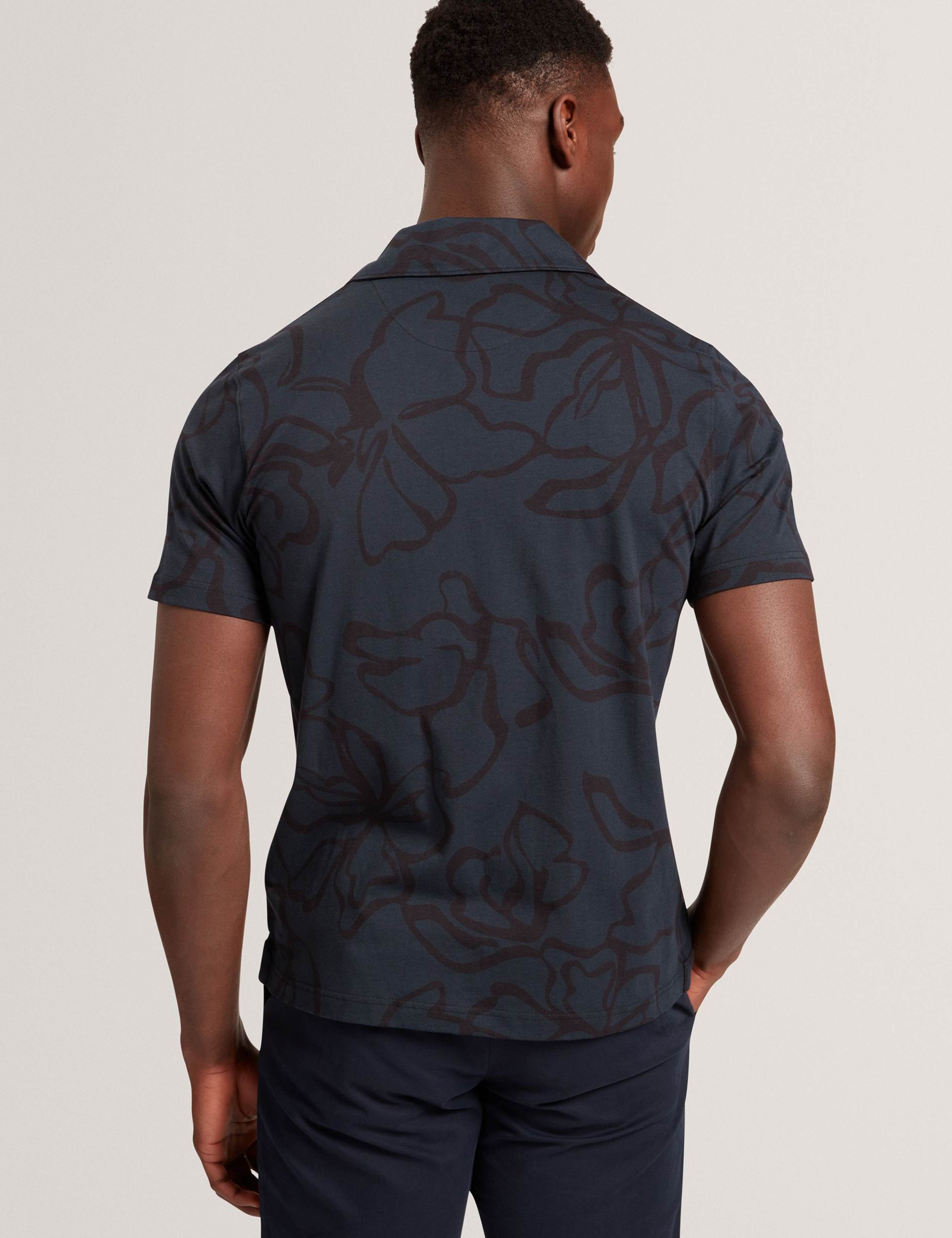 Pure Cotton Floral Short Sleeve Shirt 6 of 8