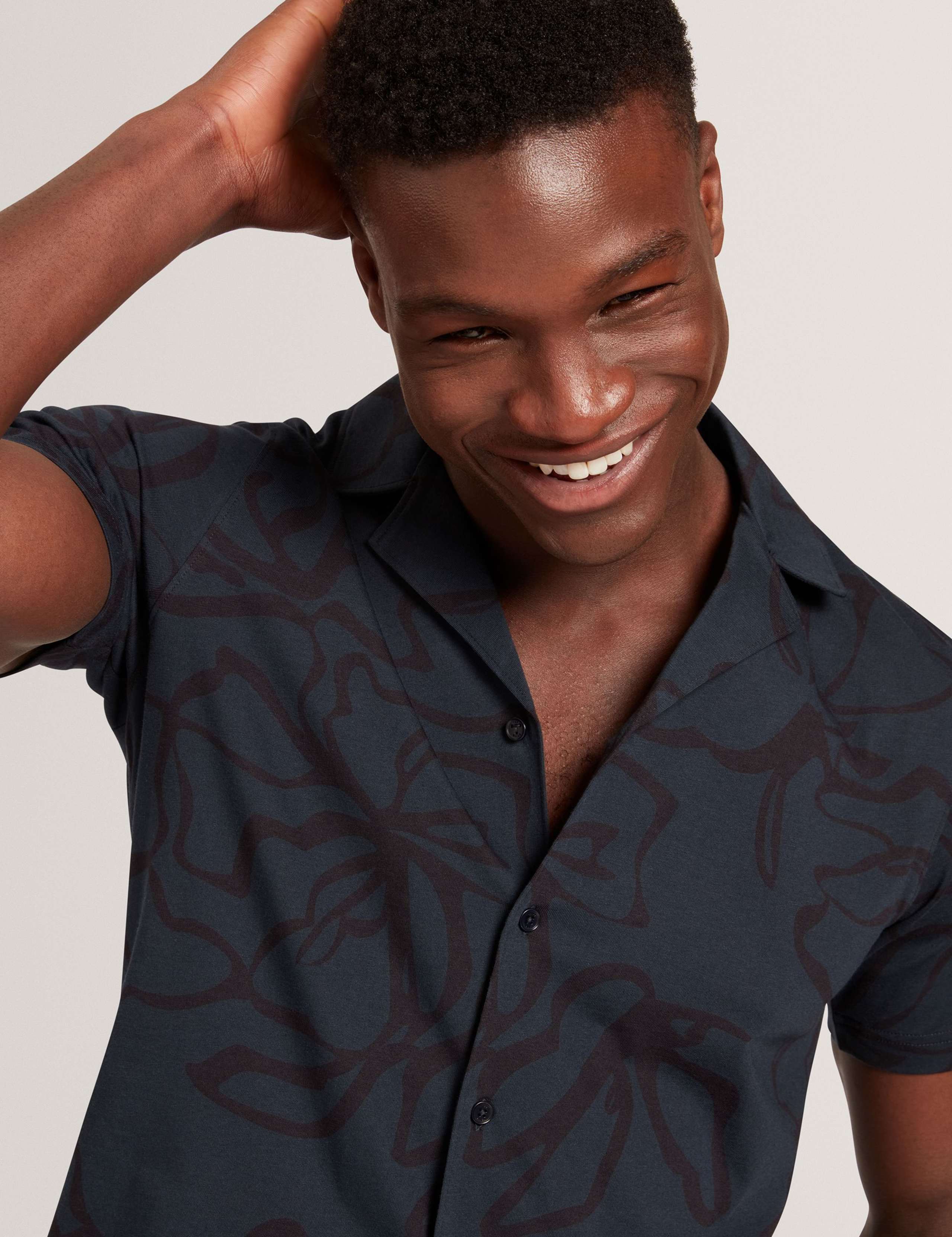 Pure Cotton Floral Short Sleeve Shirt 8 of 8