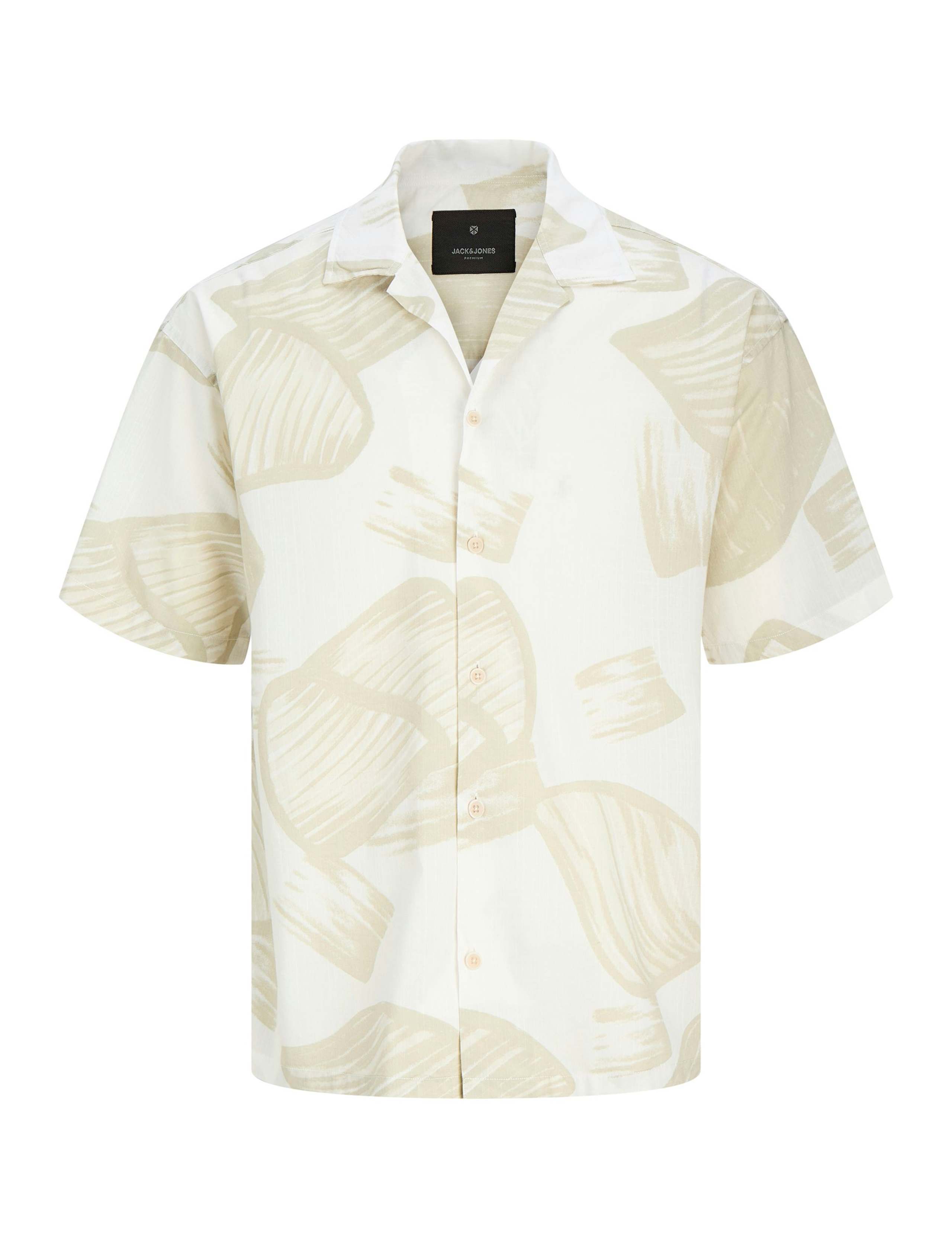 Cotton Rich Abstract Print Shirt 1 of 1