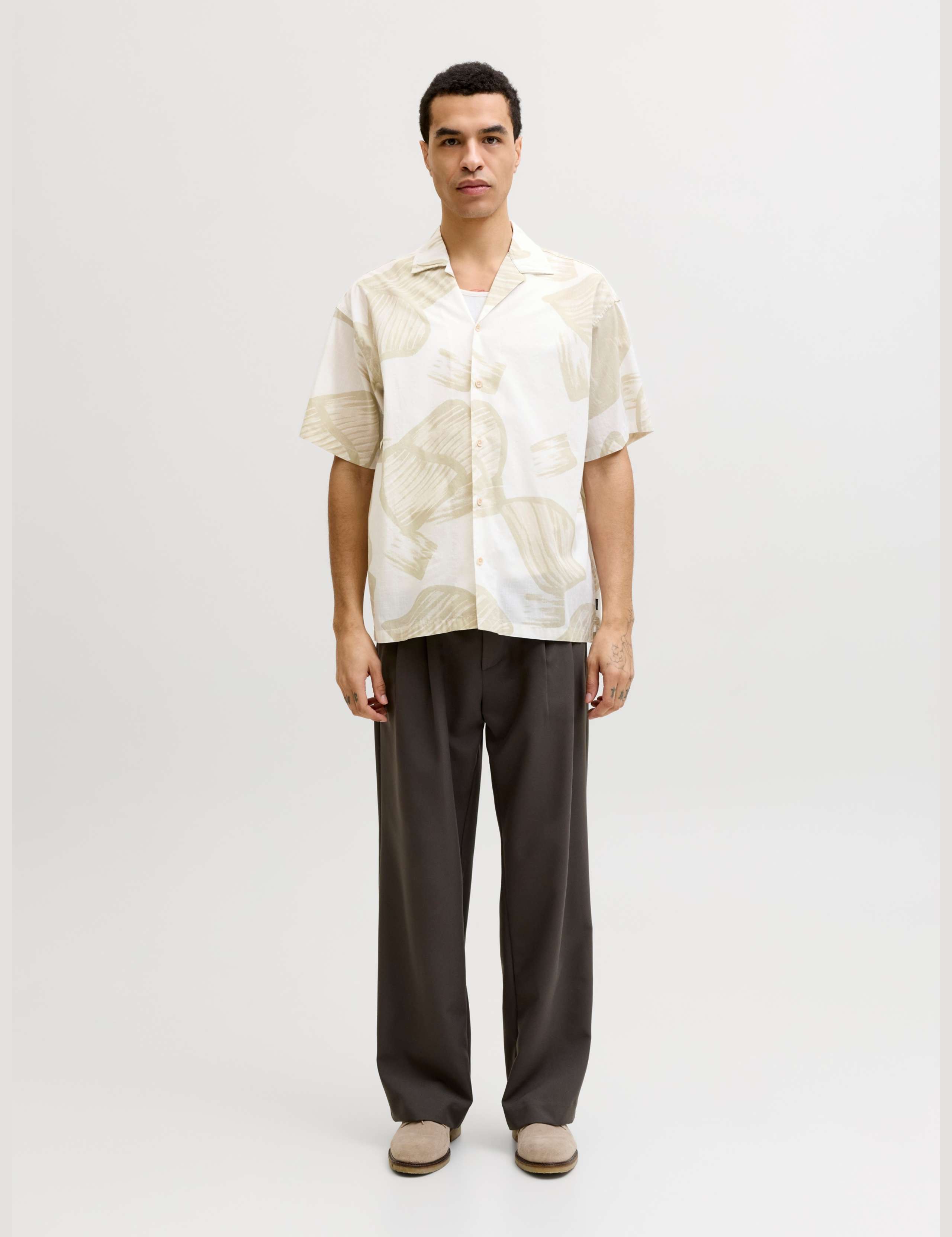 Cotton Rich Abstract Print Shirt 2 of 6
