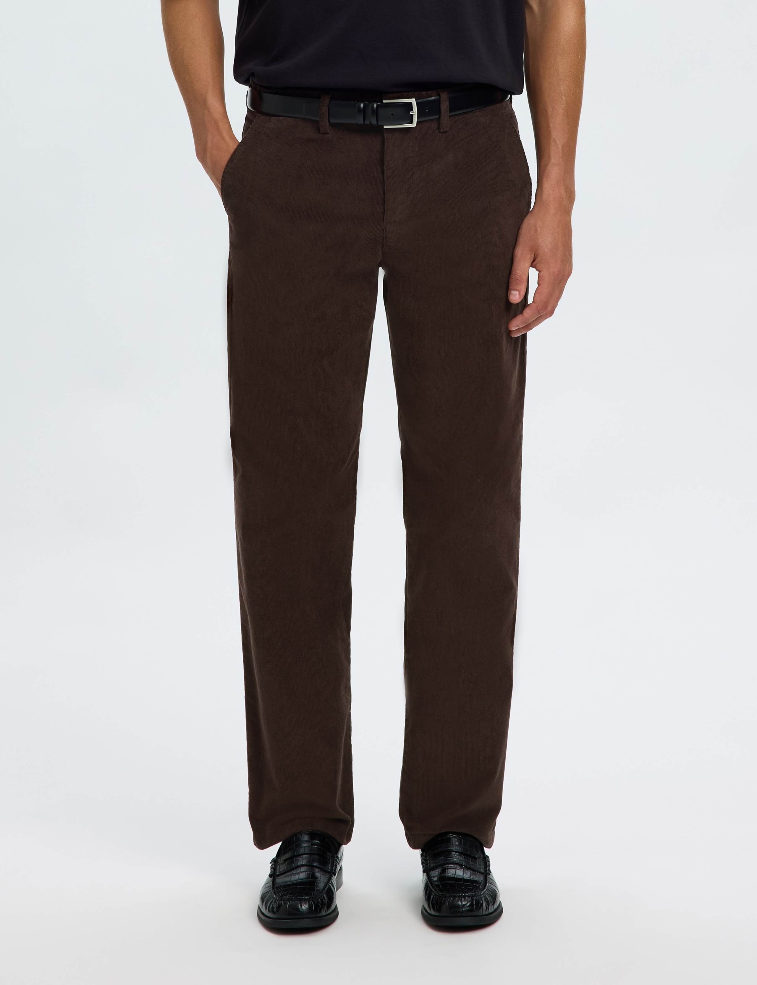 Straight Fit Corduroy Chinos 1 of 5