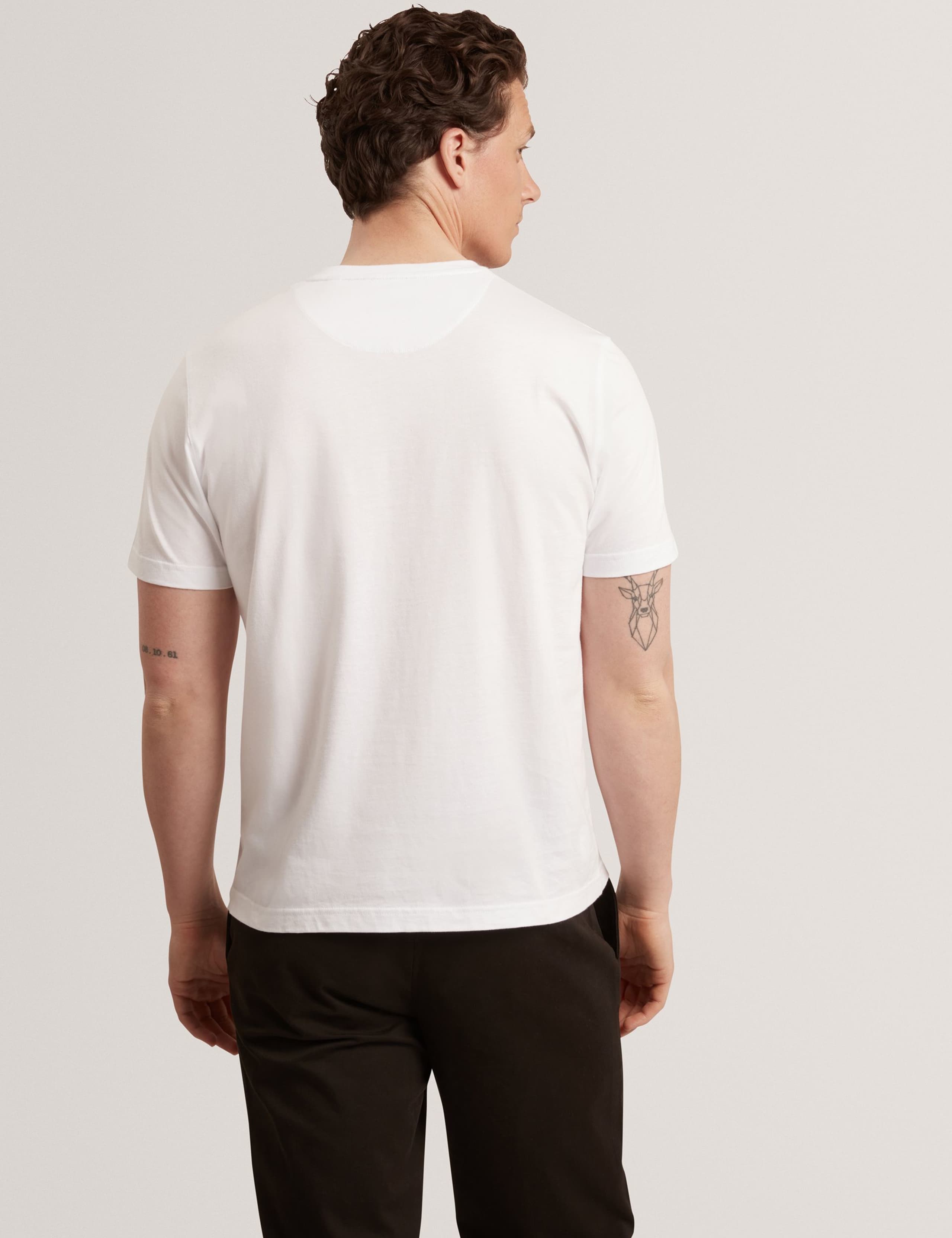 Pure Cotton Floral Placement T-Shirt 3 of 8